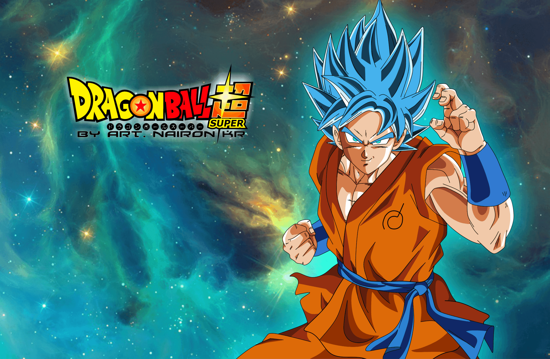 Den legendariske Super Saiyan, Goku, i hans Super Saiyan Blue-form Wallpapers