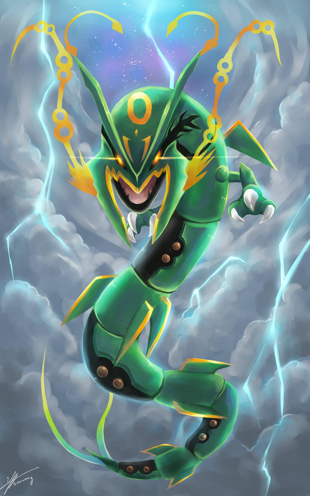 Den Majestætiske Rayquaza Wallpapers