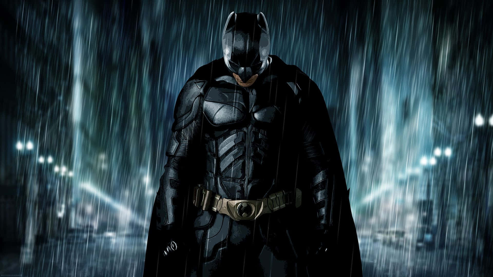 Den Mørke Ridder over Gotham City Wallpapers