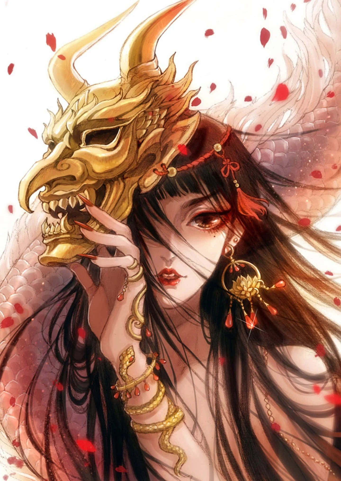 Den mørke kraft fra anime-dæmonen Wallpapers
