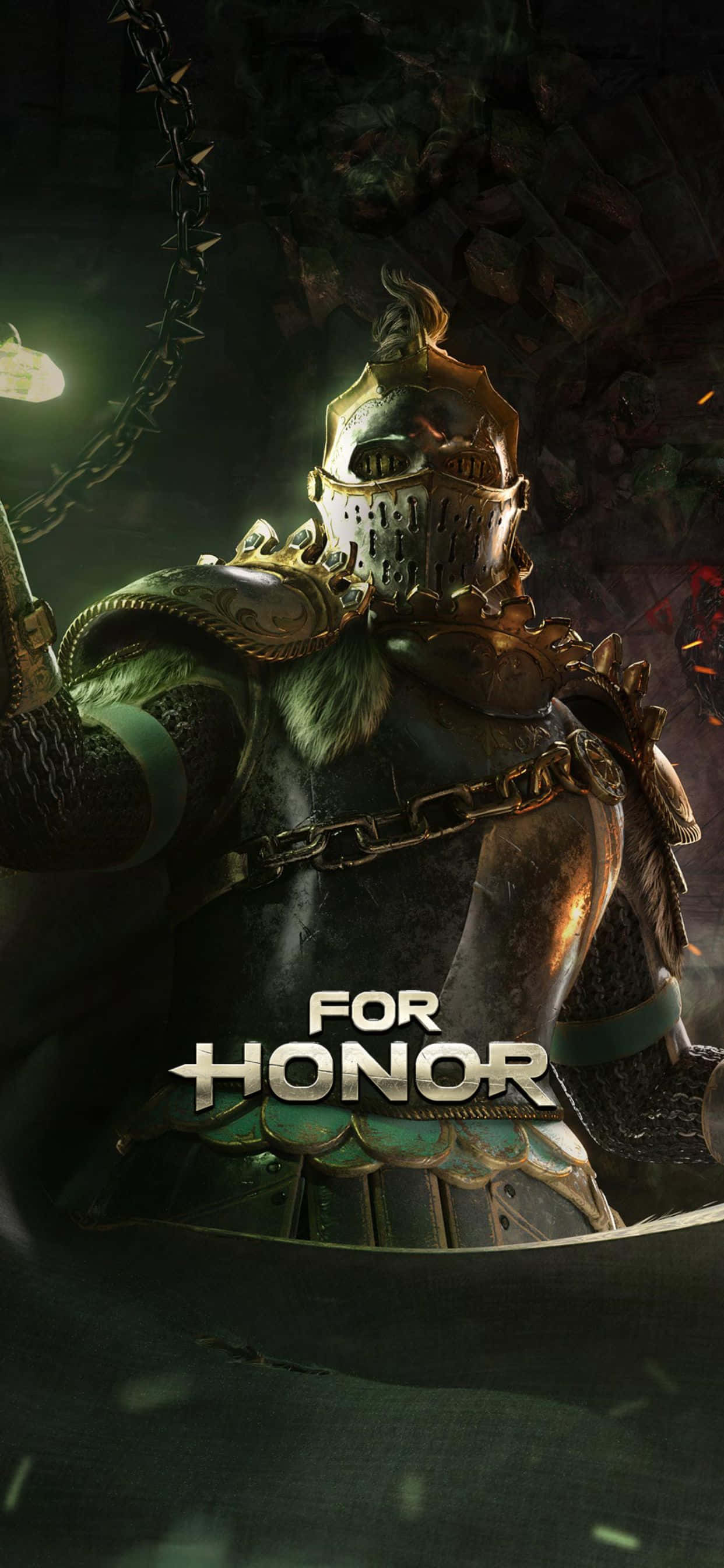 Den nyeste iPhone Xs Max leverer en episk spiloplevelse med For Honor Wallpapers