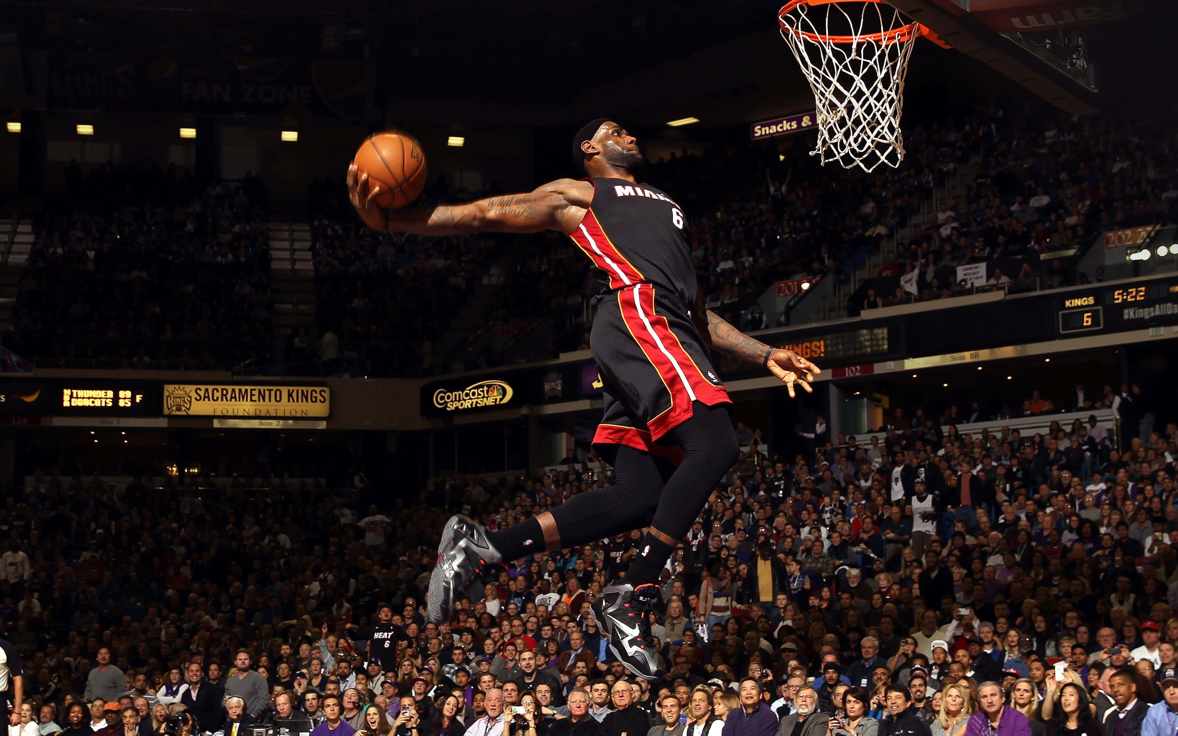 Den perfekte bane til basketball Wallpapers