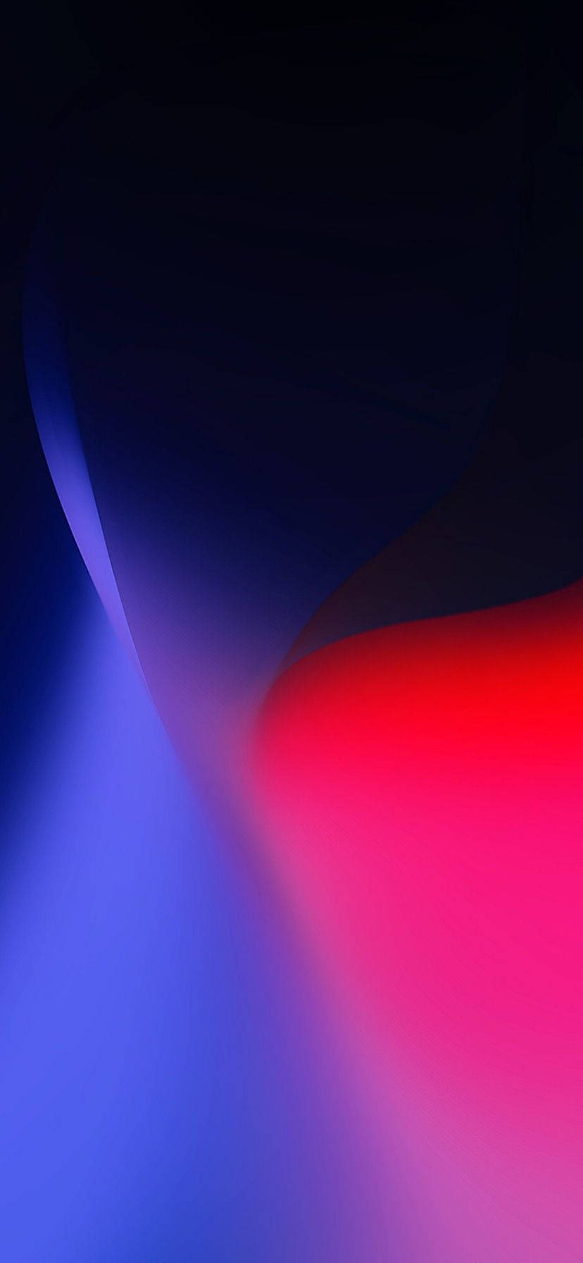 Den snoede iPhone XR i blå og rød Wallpapers