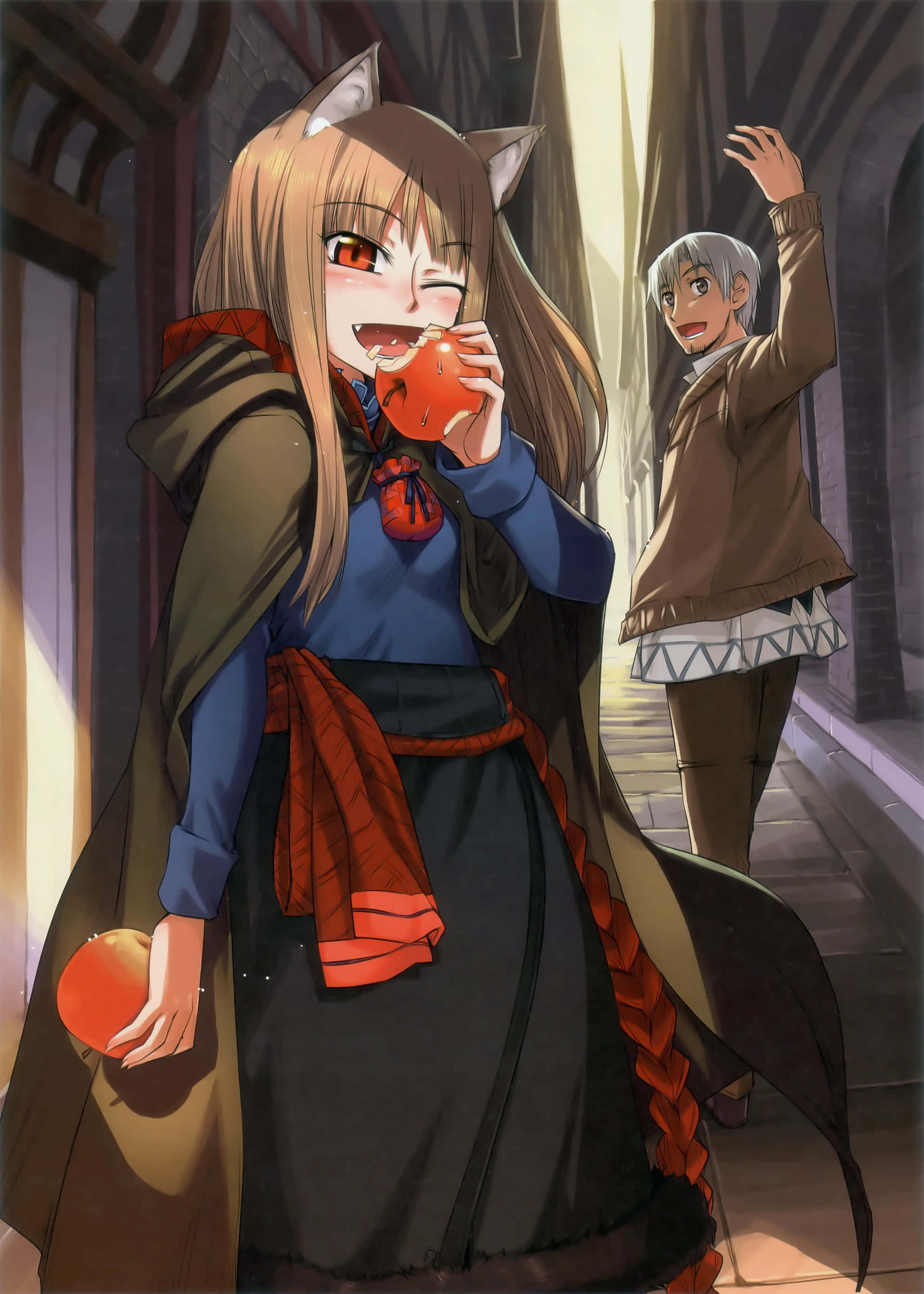 Den vise ulv fra Spice and Wolf Wallpapers