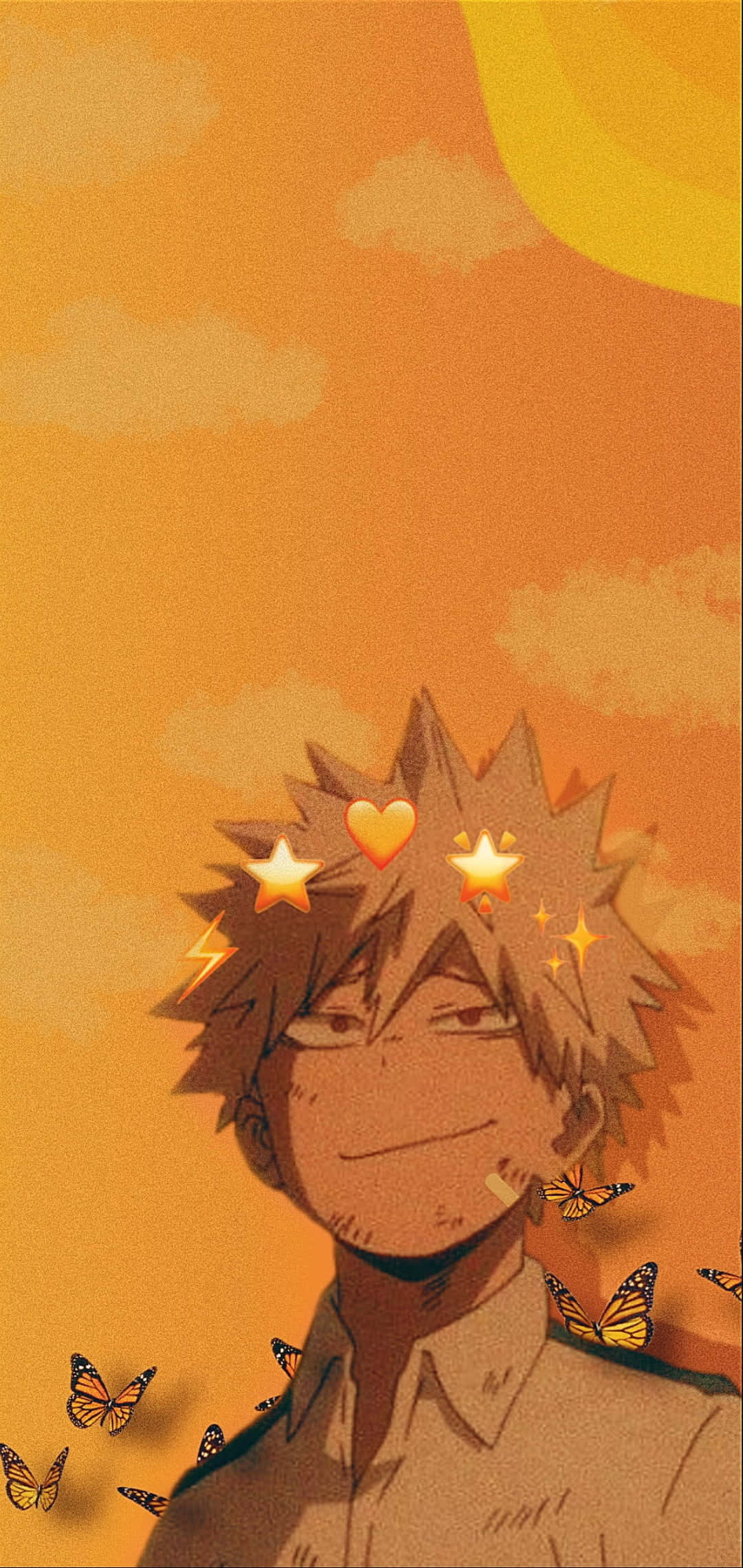 Denne orange abstrakte baggrund er den perfekte måde at fuldende ethvert interiør! Wallpapers