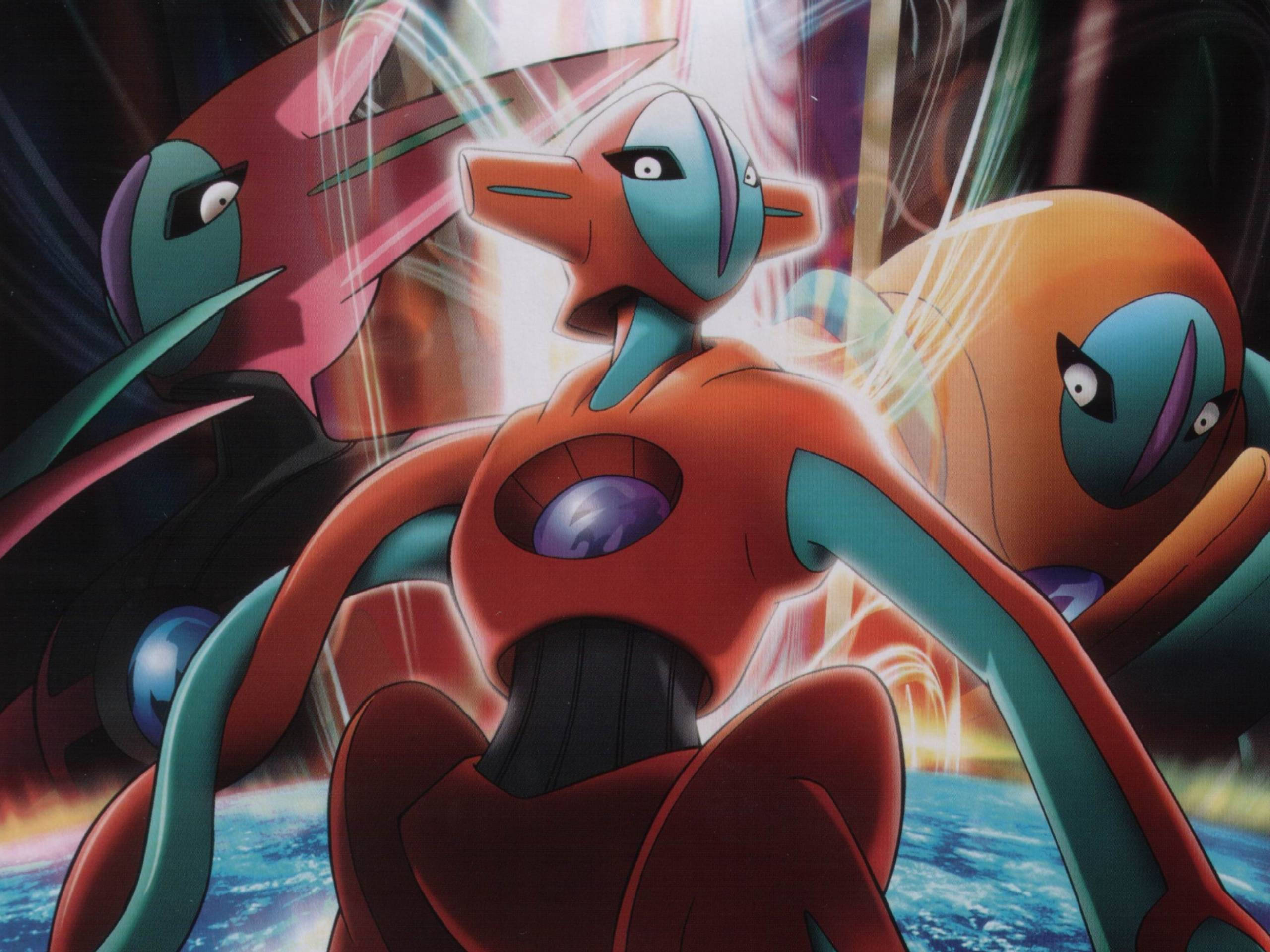 Deoxys Normal-, Angrebs- og Forsvarsformer Wallpapers