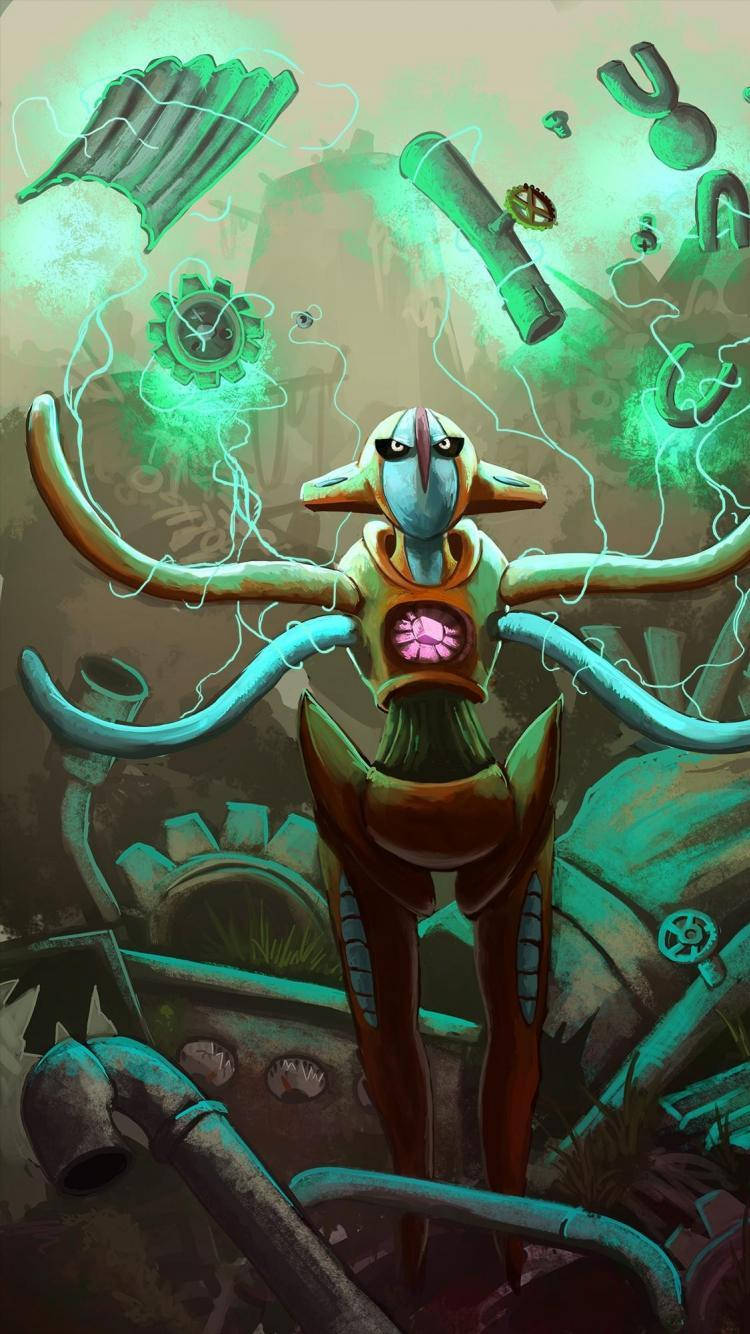 Deoxys og svævende tandhjul Wallpapers