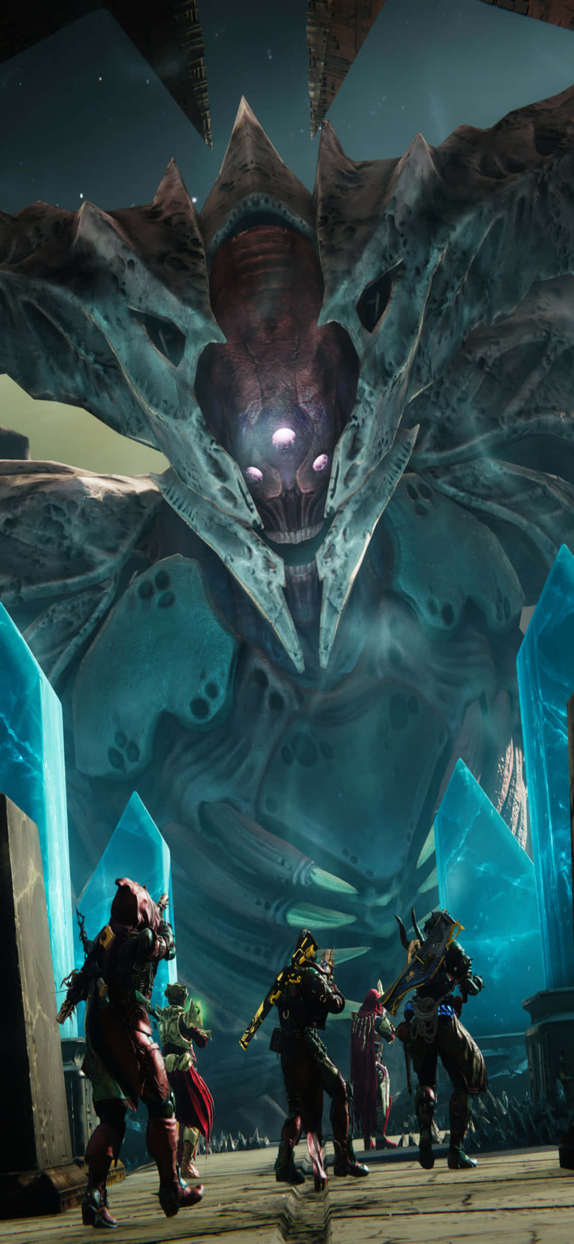 Destiny 2-grafik på iPhone Xs Wallpapers