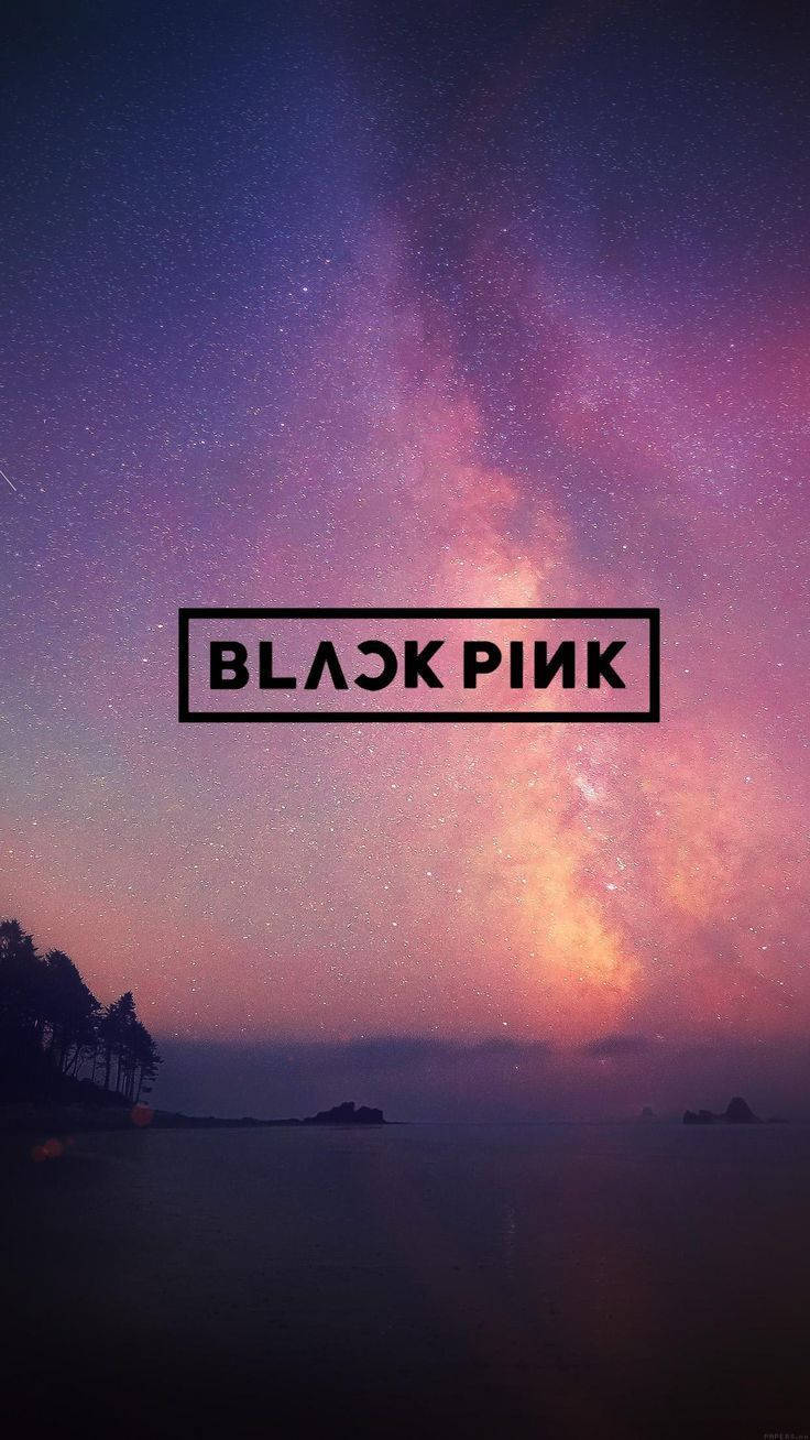 Det futuristiske logo af koreanske pop-sensation Blackpink Wallpapers