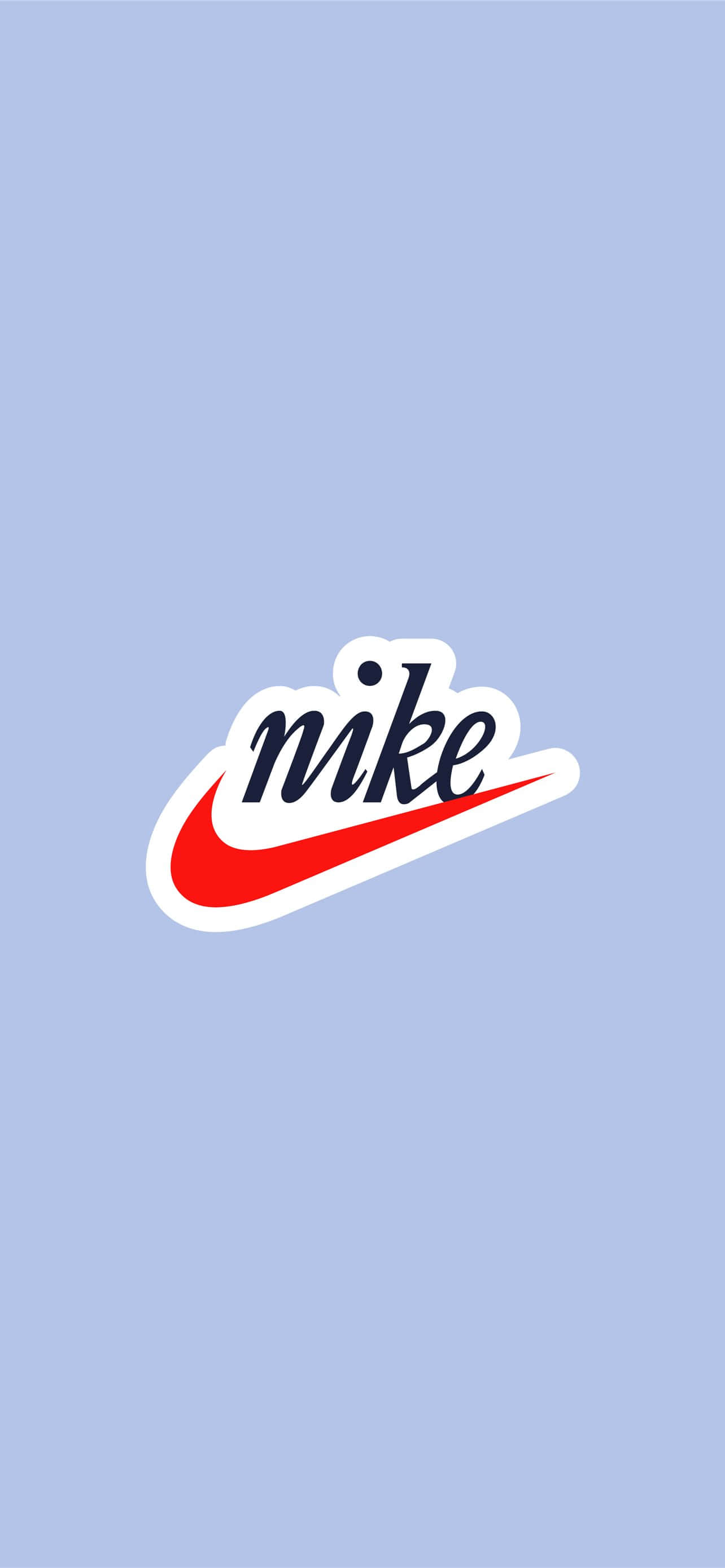 Det ikoniske Nike-blå logo Wallpapers