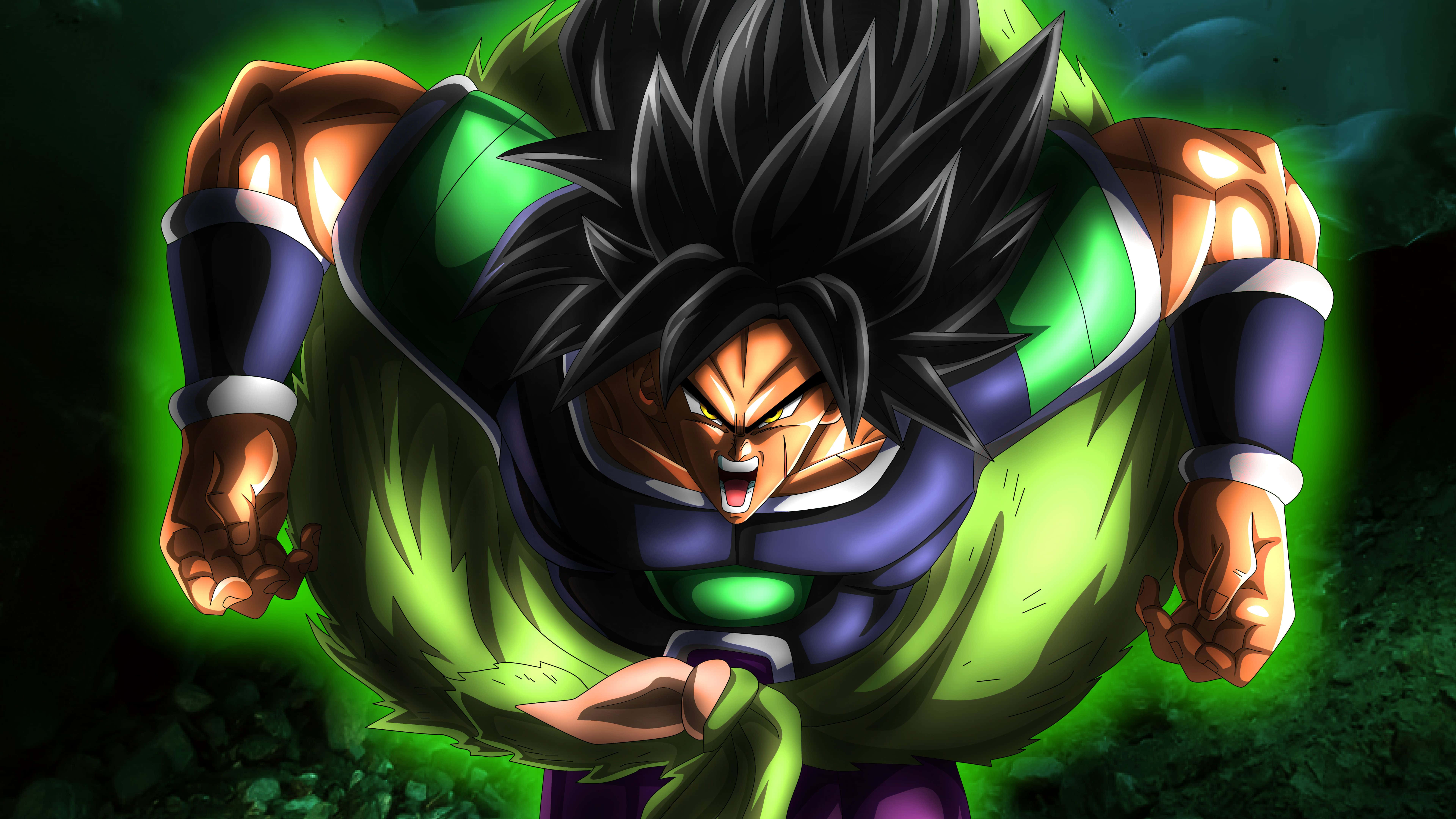 Det længe ventede opgør mellem Goku og Broly i Dragon Ball Super Broly Wallpapers