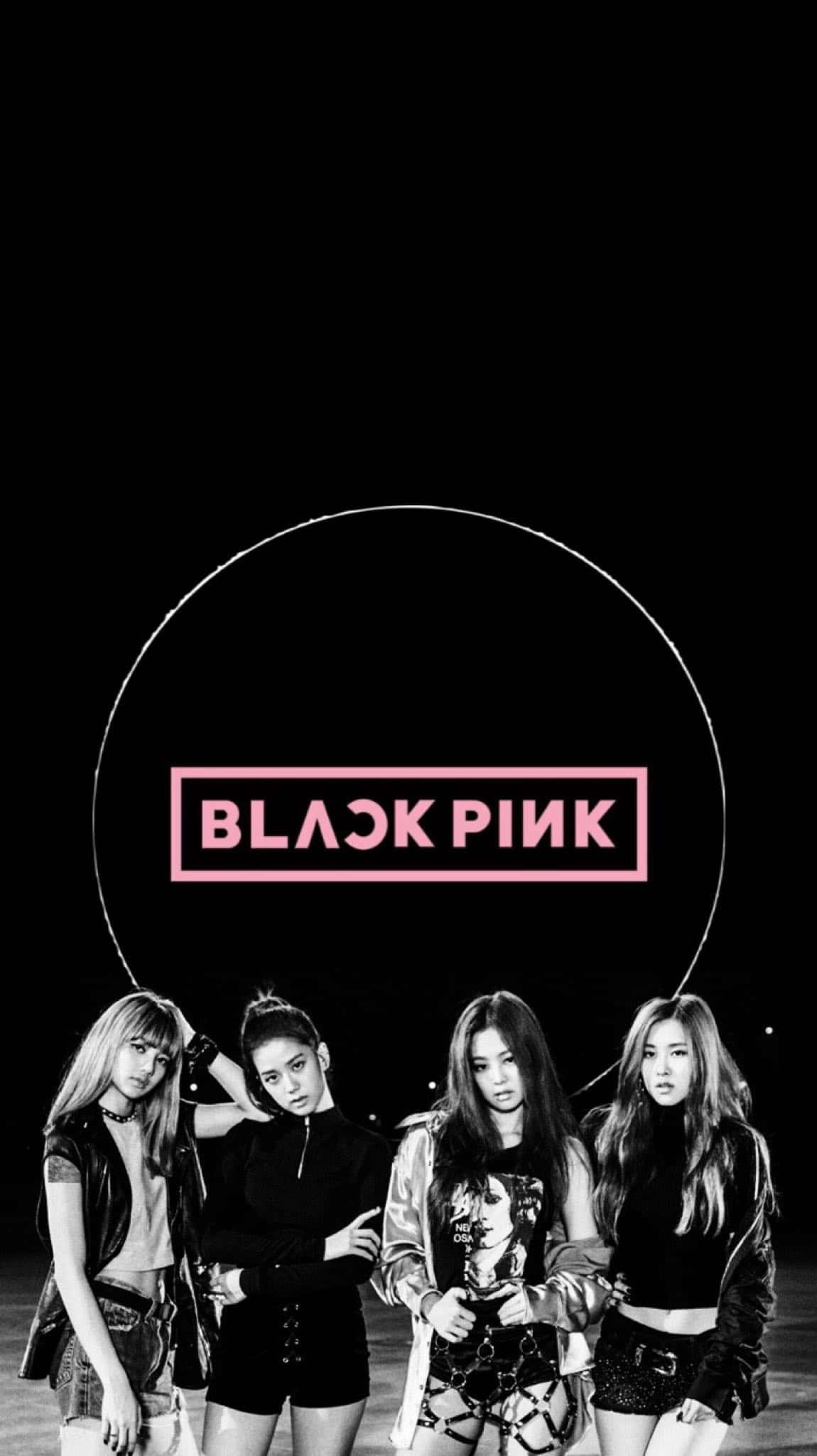 Det legendariske pigeband Blackpink poserer til et slående, ikonisk portræt. Wallpapers