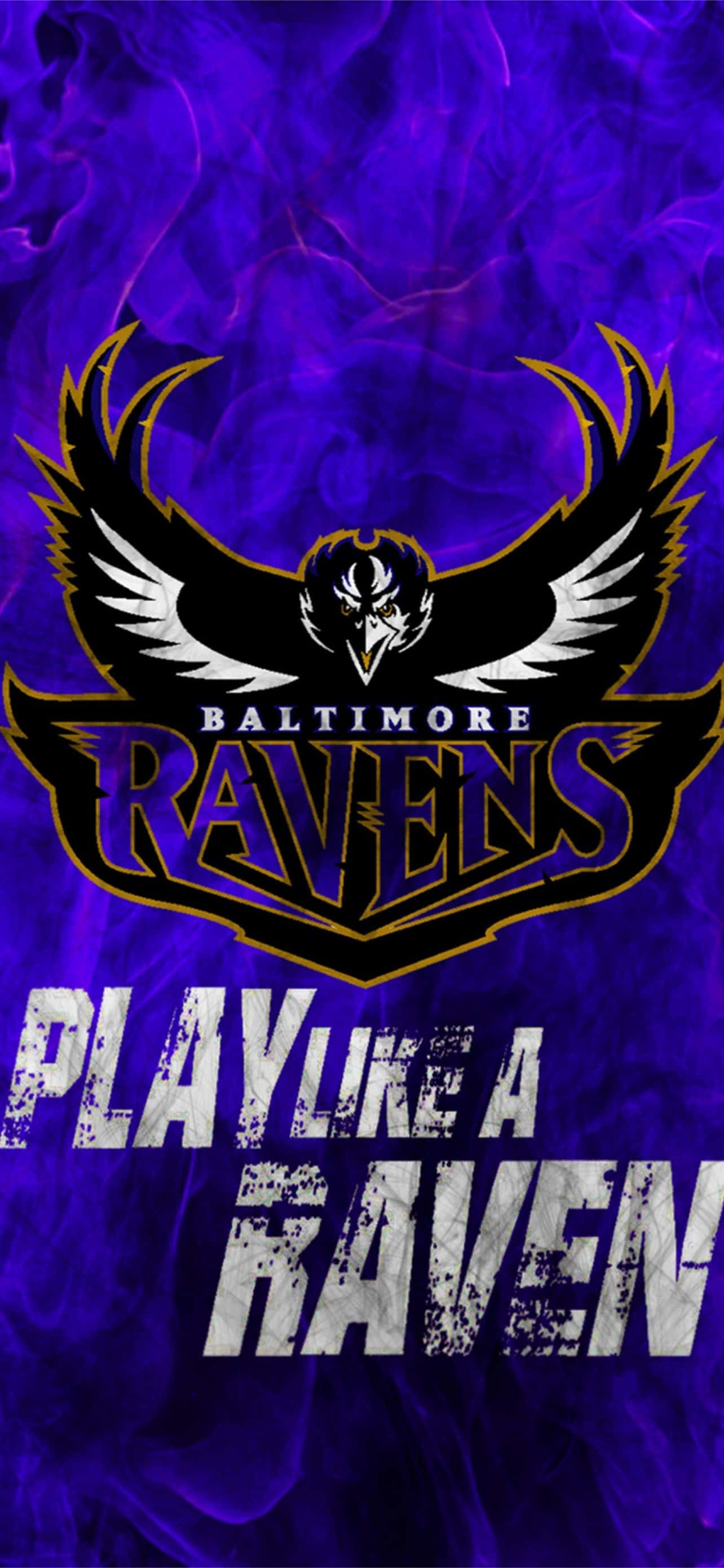 Det officielle Baltimore Ravens-logo, der repræsenterer en rig historie og tradition for football-storhed Wallpapers