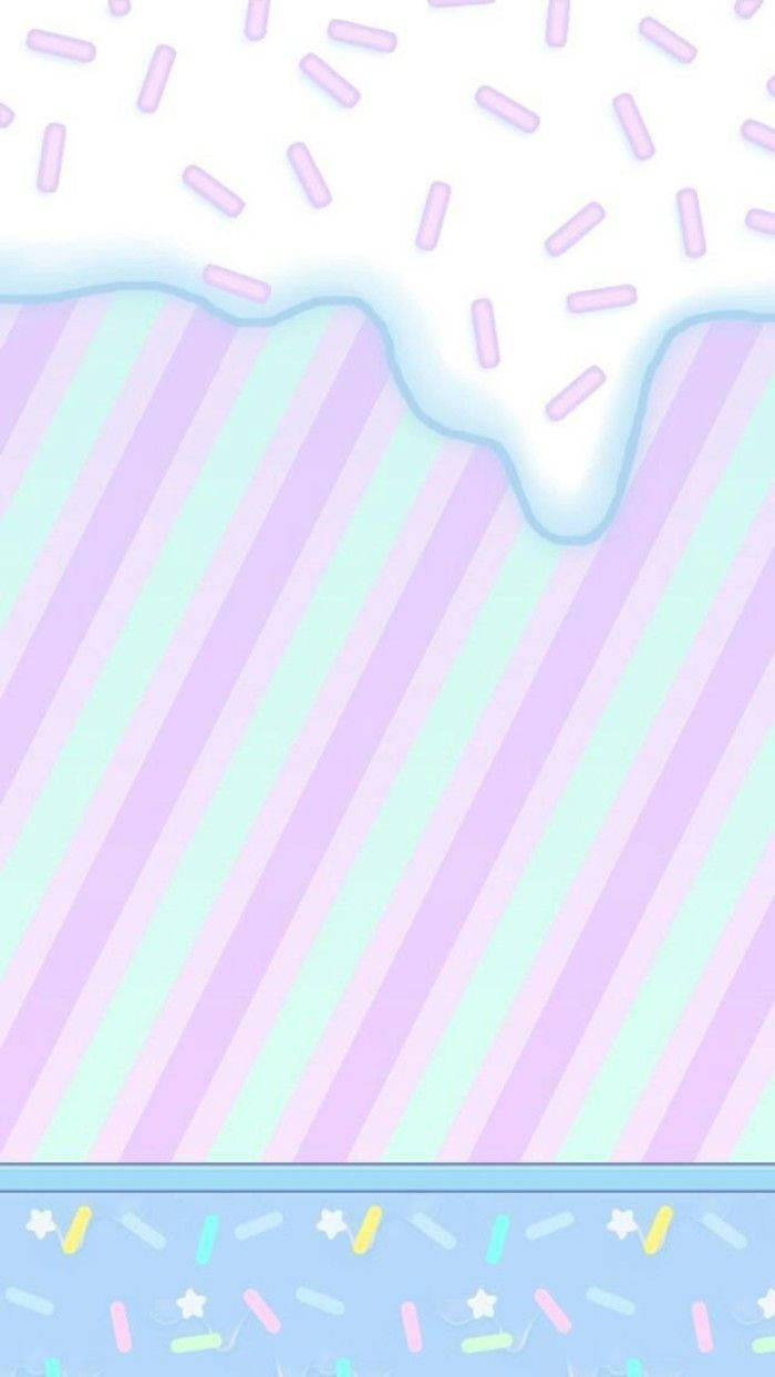Det Sødeste Kawaii Iskremskunst Wallpapers