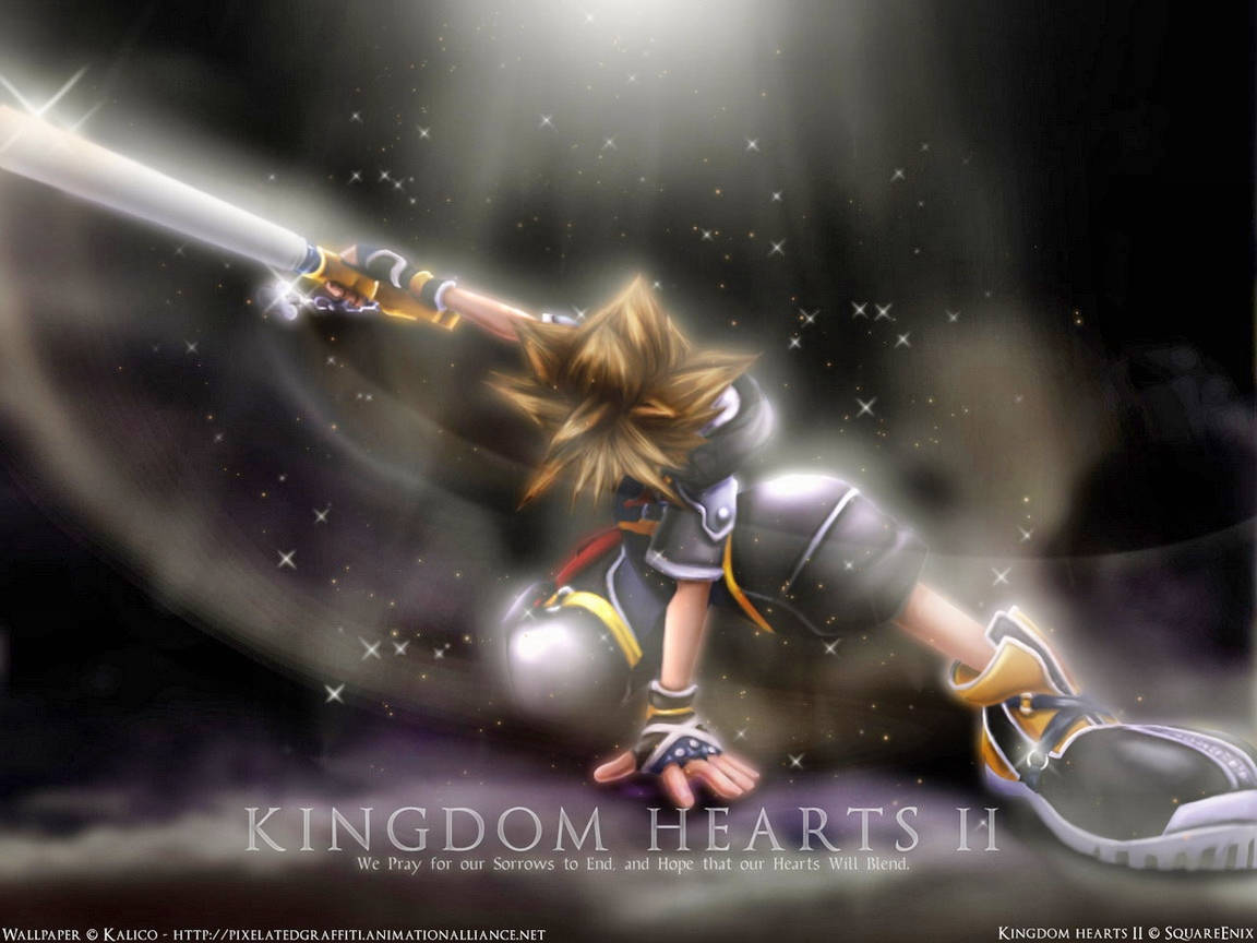 Detaljeret Kingdom Hearts-logo Wallpapers