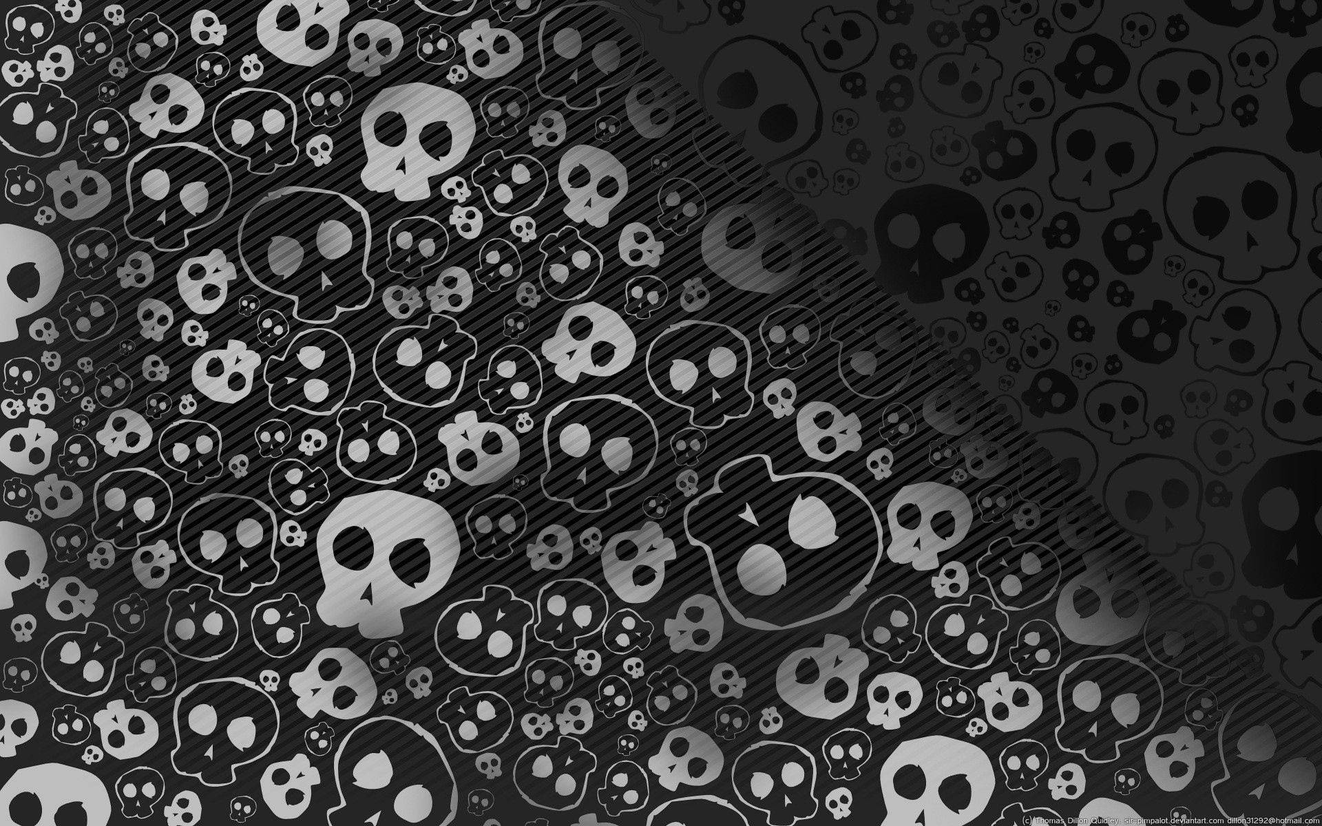 Detaljeret kraniemønster Wallpapers