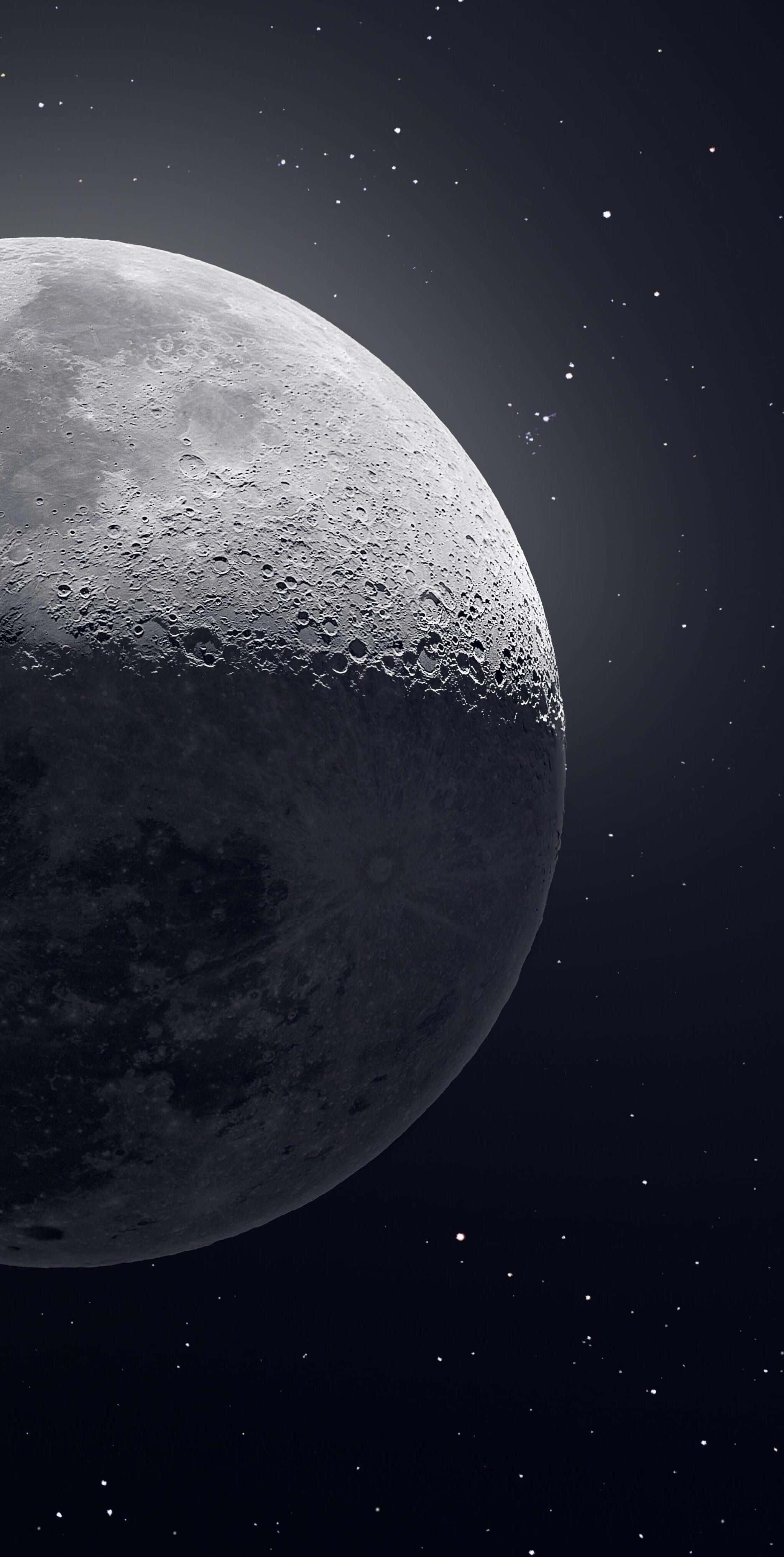 Detaljeret månebillede til iPhone Wallpapers