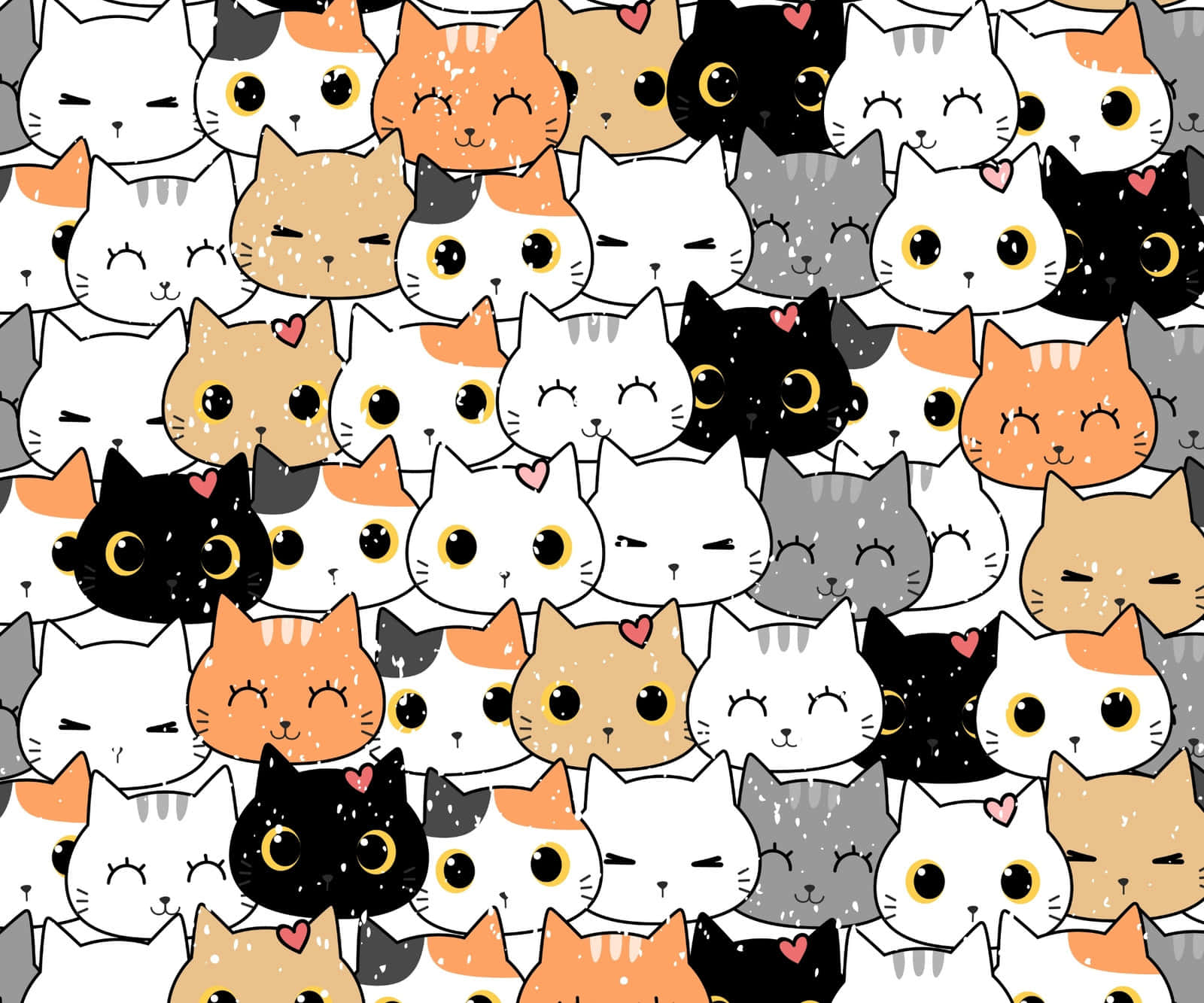 Dette herlige søde kattemønster vil bringe et smil på dine læber! Wallpapers