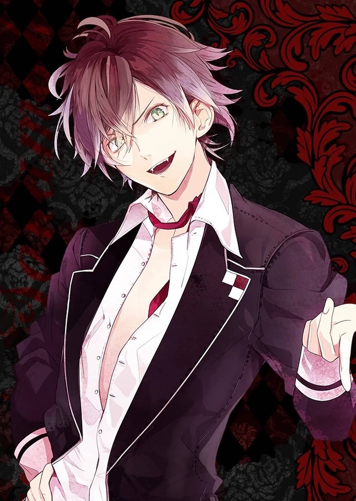 Diabolik Lovers Ayato Rød Plakat Wallpapers