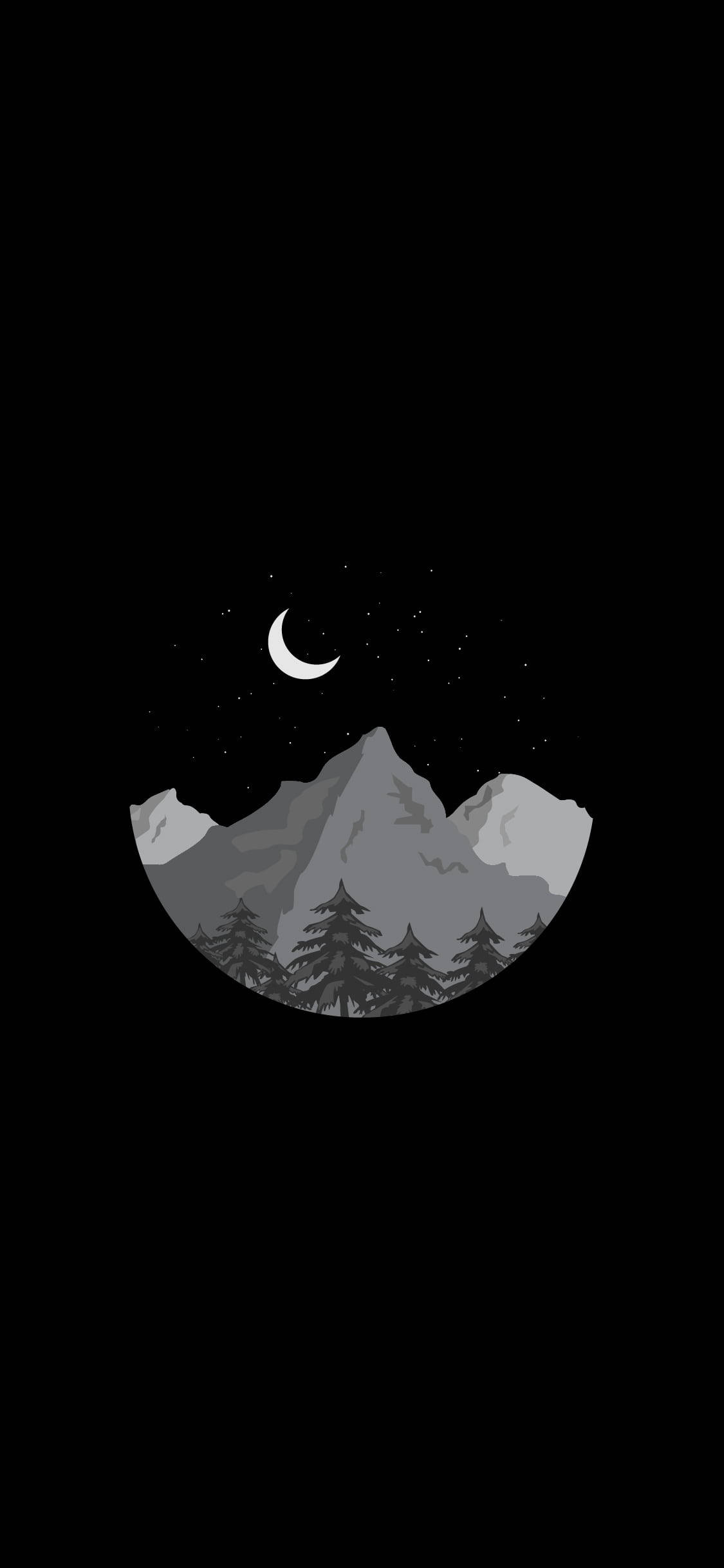 Digital Art Mountain OLED Telefon Wallpapers