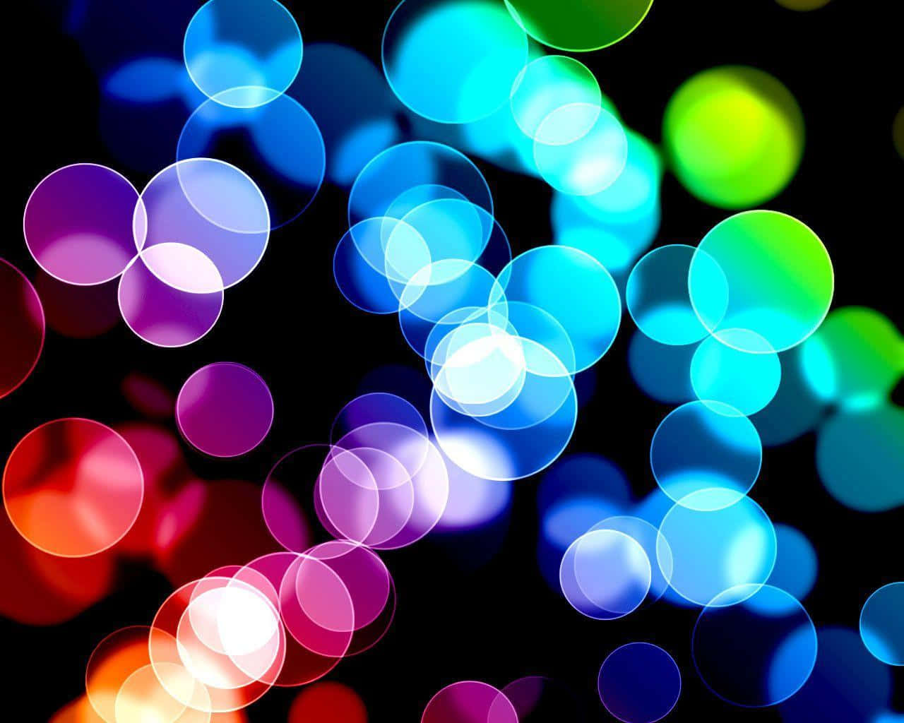 Digital kunst af kølige farvede slørede lys abstrakt Wallpapers