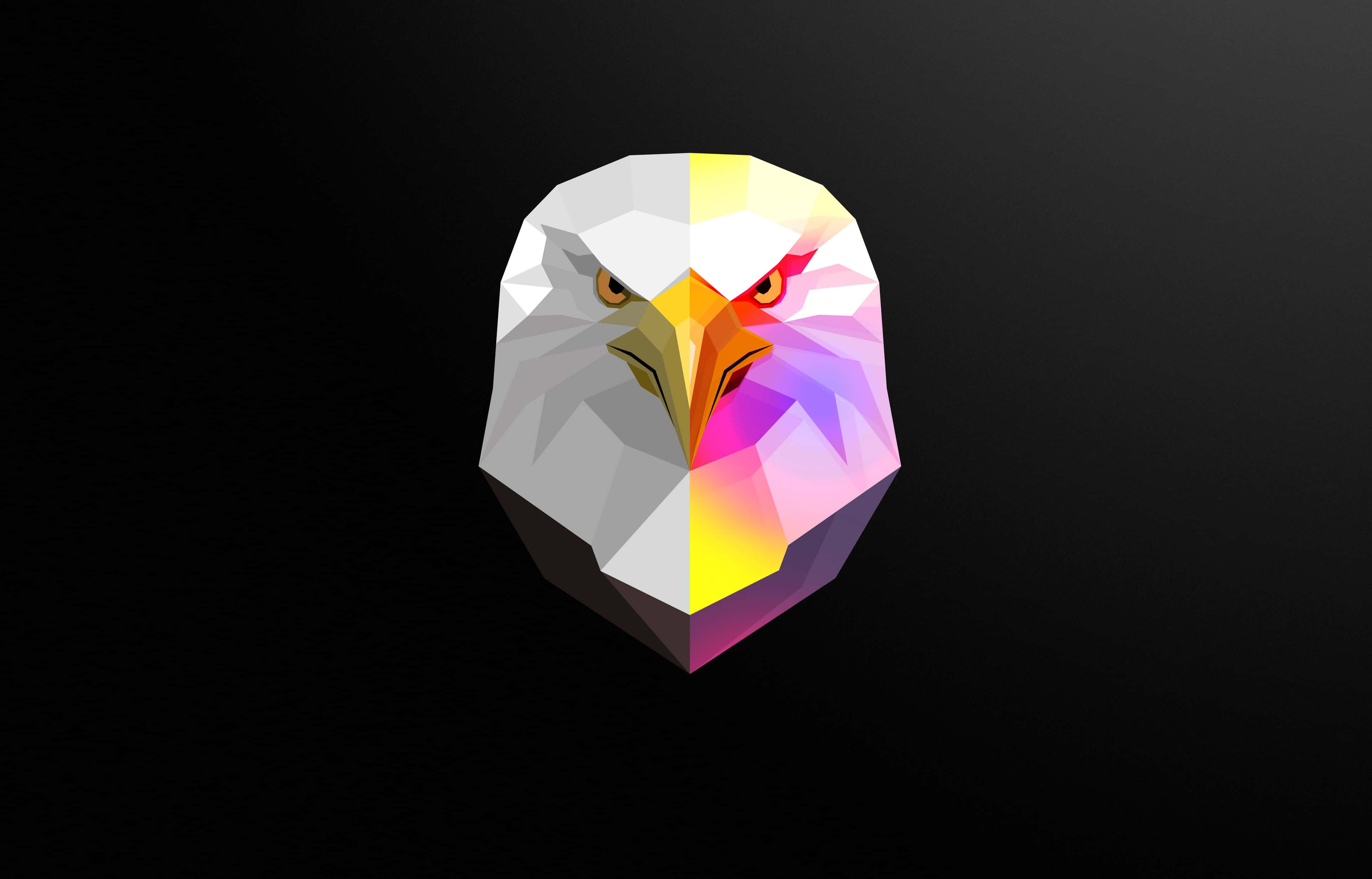 Digital kunst af levende polygoner Wallpapers