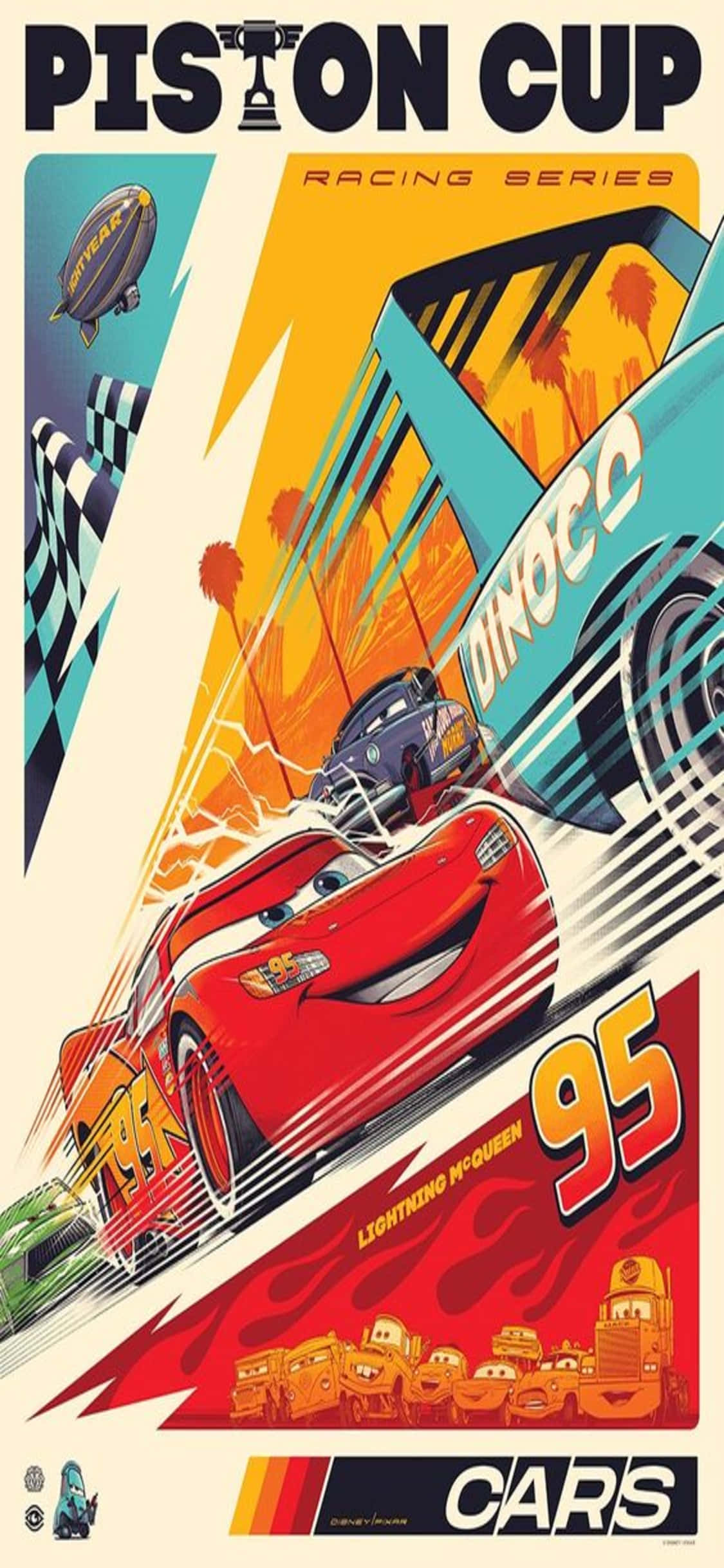 Digital Kunst Piston Cup iPhone X Baggrund Wallpapers