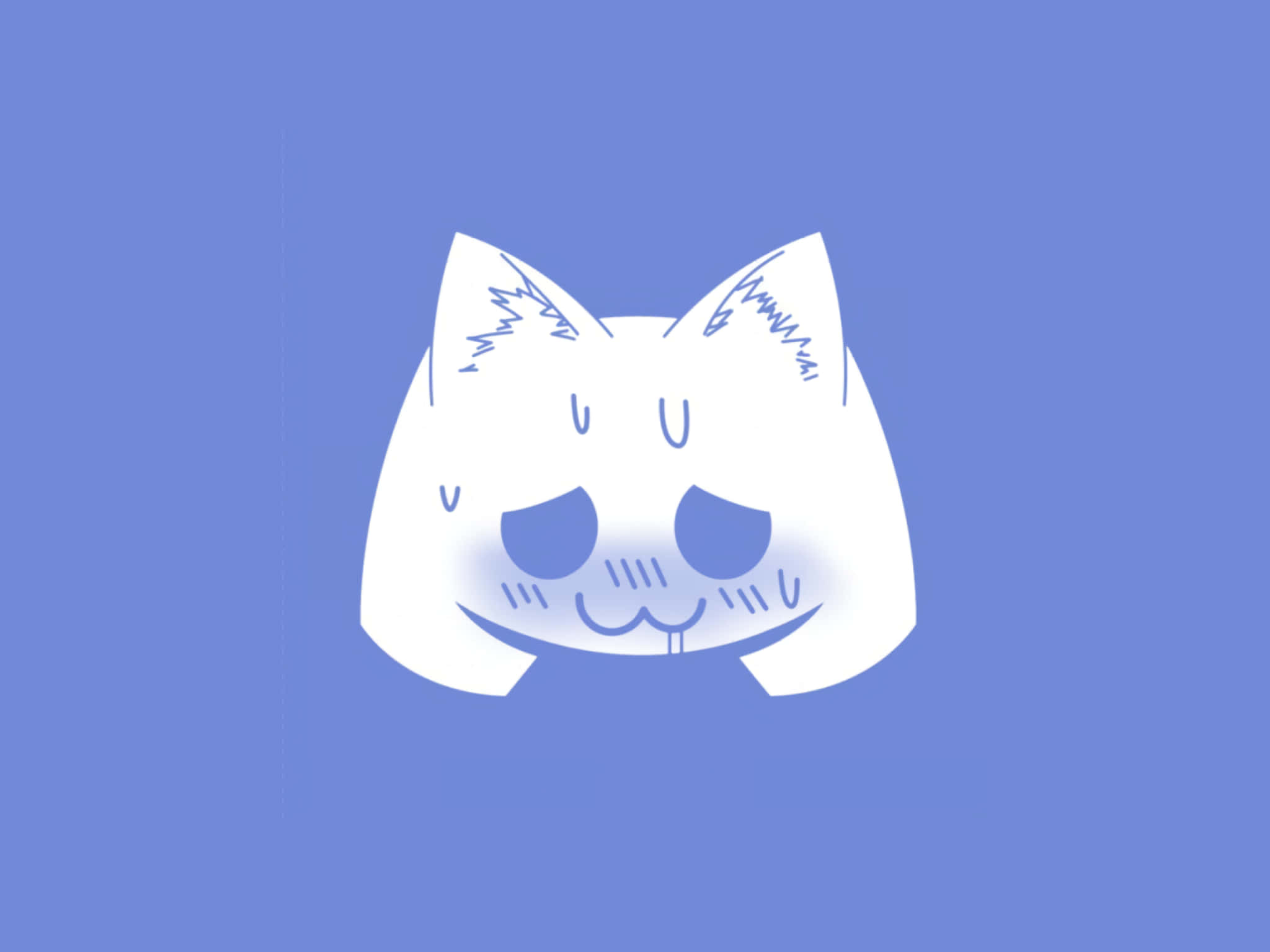 Discord-logo som anime-kat Wallpapers