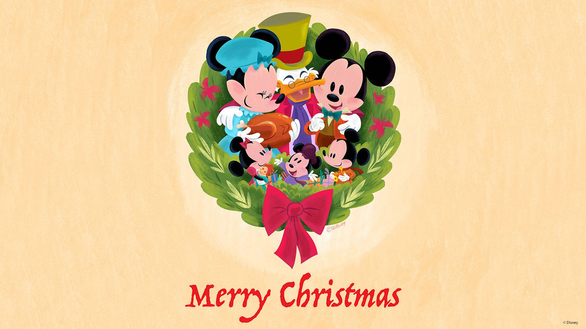 Disney 1920x1080 HD Mickey Mouse julekrans Wallpapers
