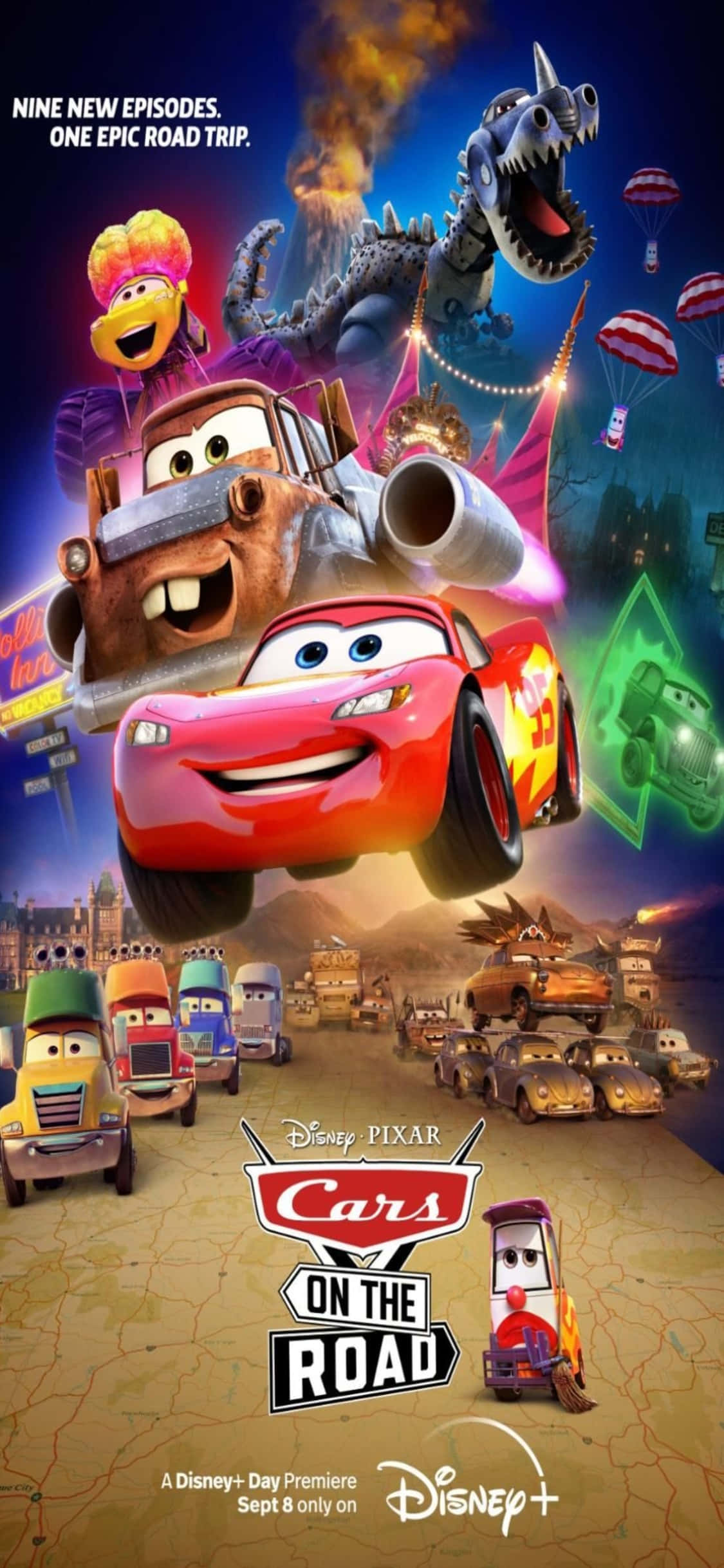Disney animationsfilm iPhone X biler baggrund Wallpapers