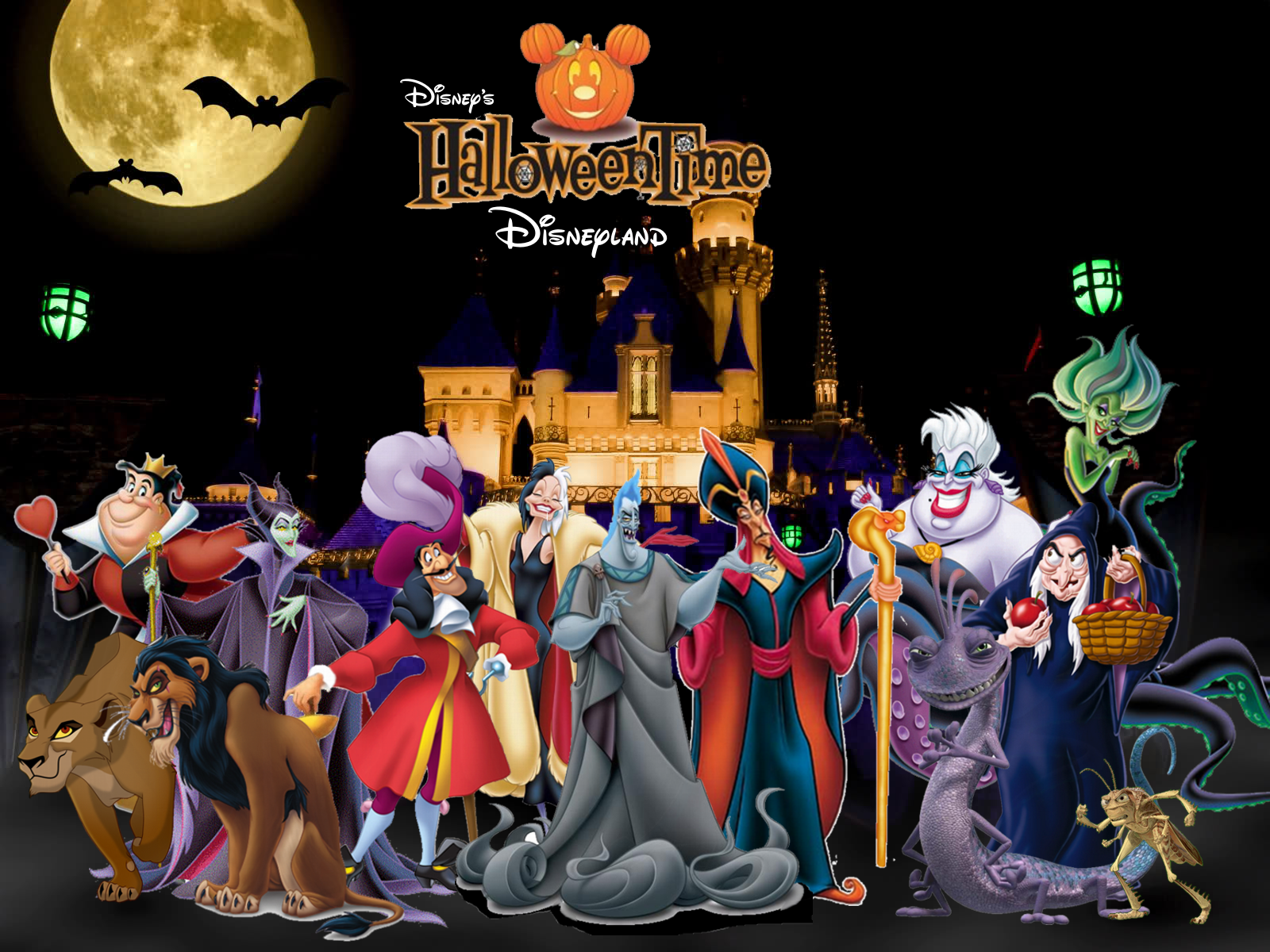 Disney Halloween 1600 x 1200 baggrund Wallpapers