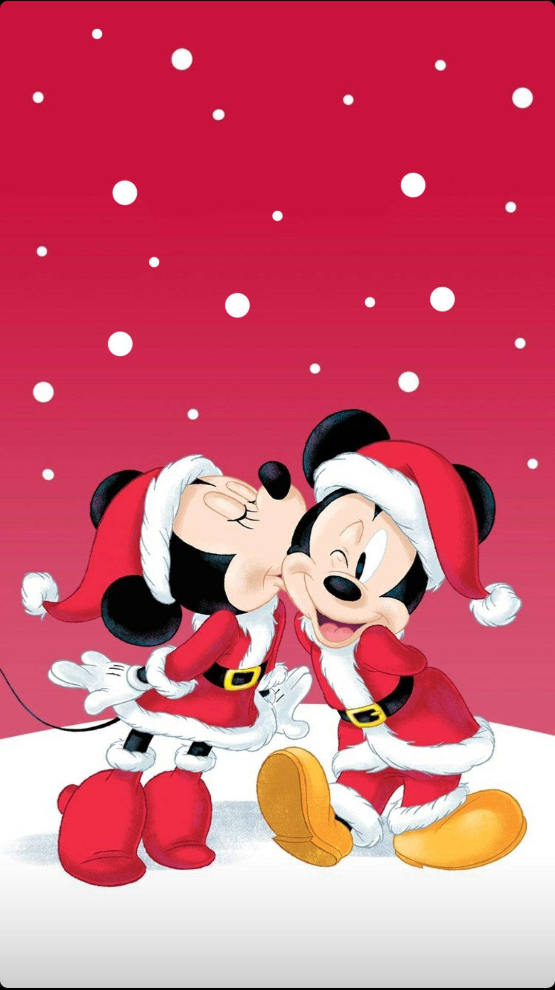 Disney Jul iPhone Mickey kysser Minnie Wallpapers