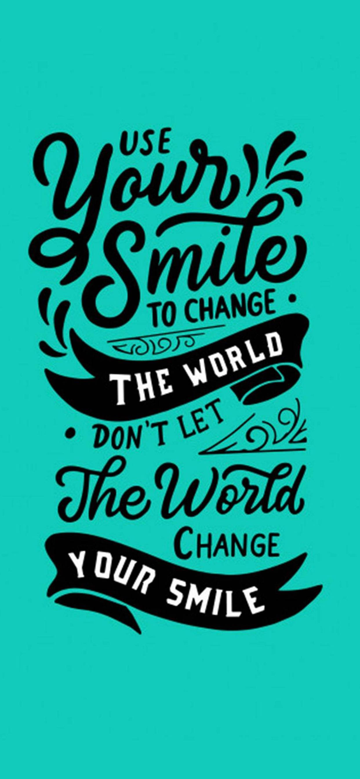 Dit smil motiverende iPhone Wallpapers