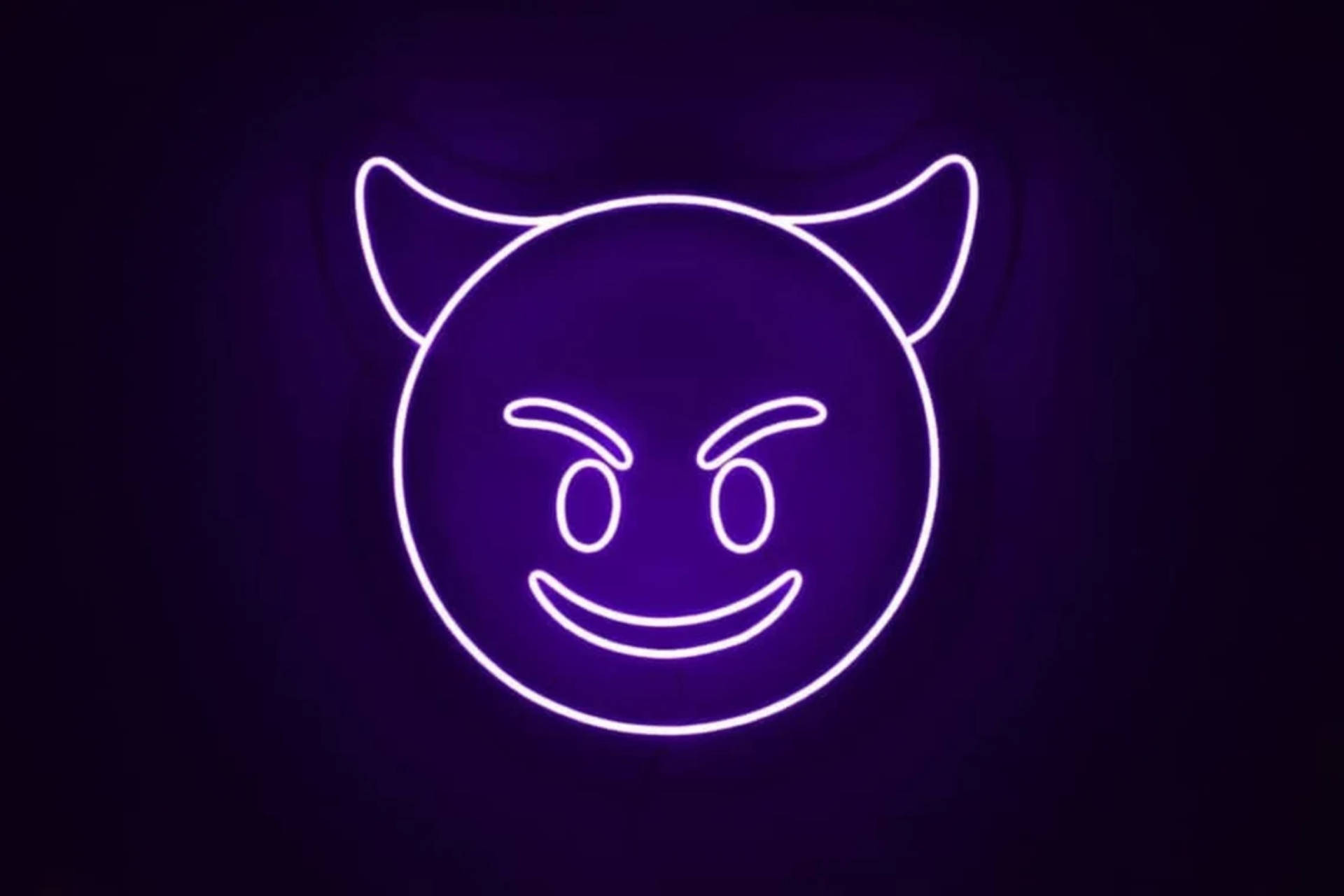 Djævle neon smil Wallpapers