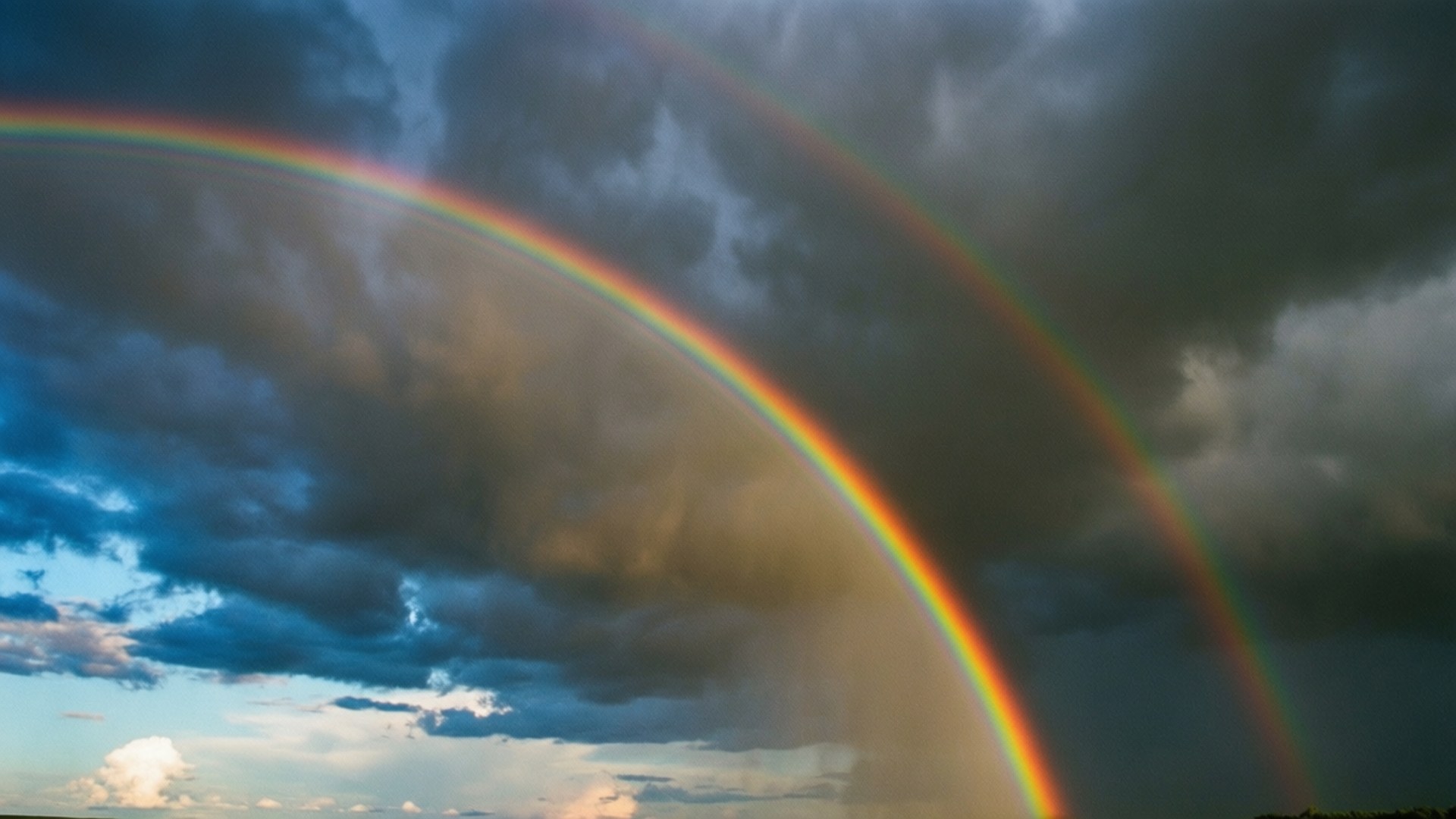 Dobbelt Regnbue Storm Wallpapers