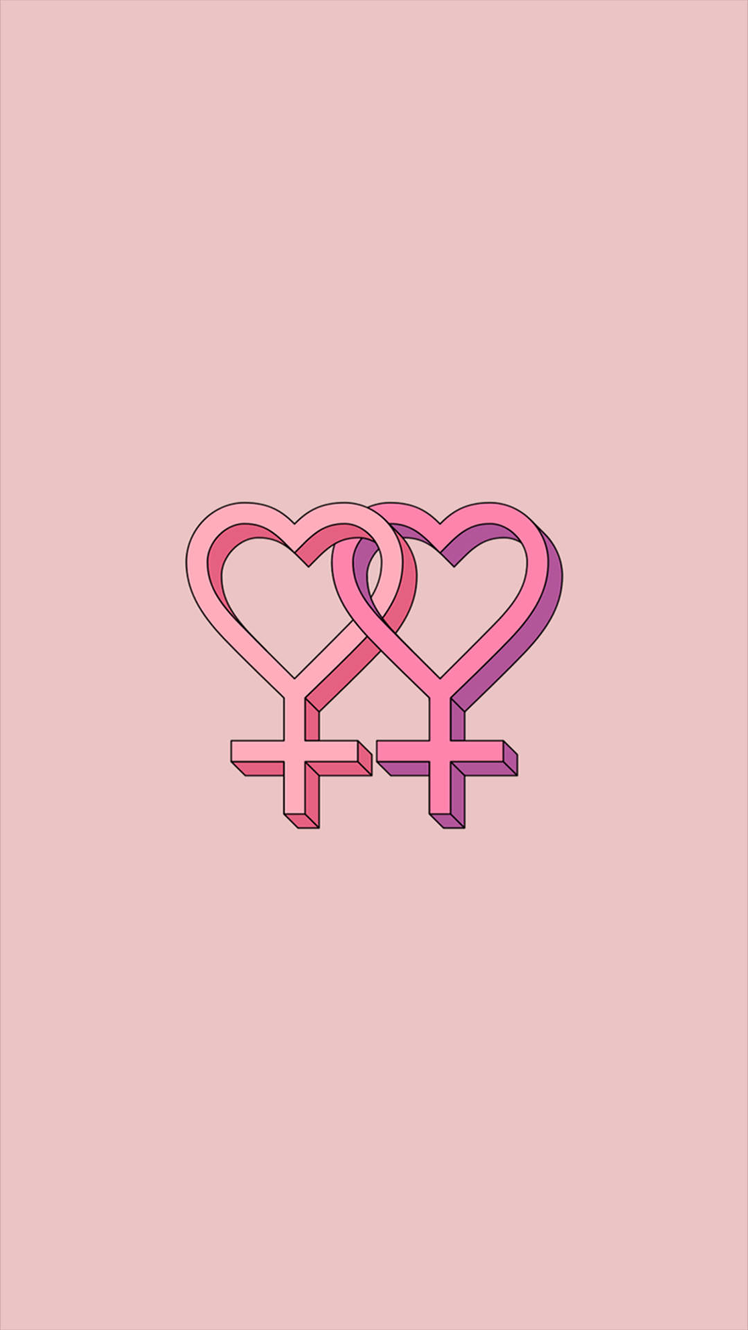Dobbelt Venus Lesbisk Æstetik Wallpapers