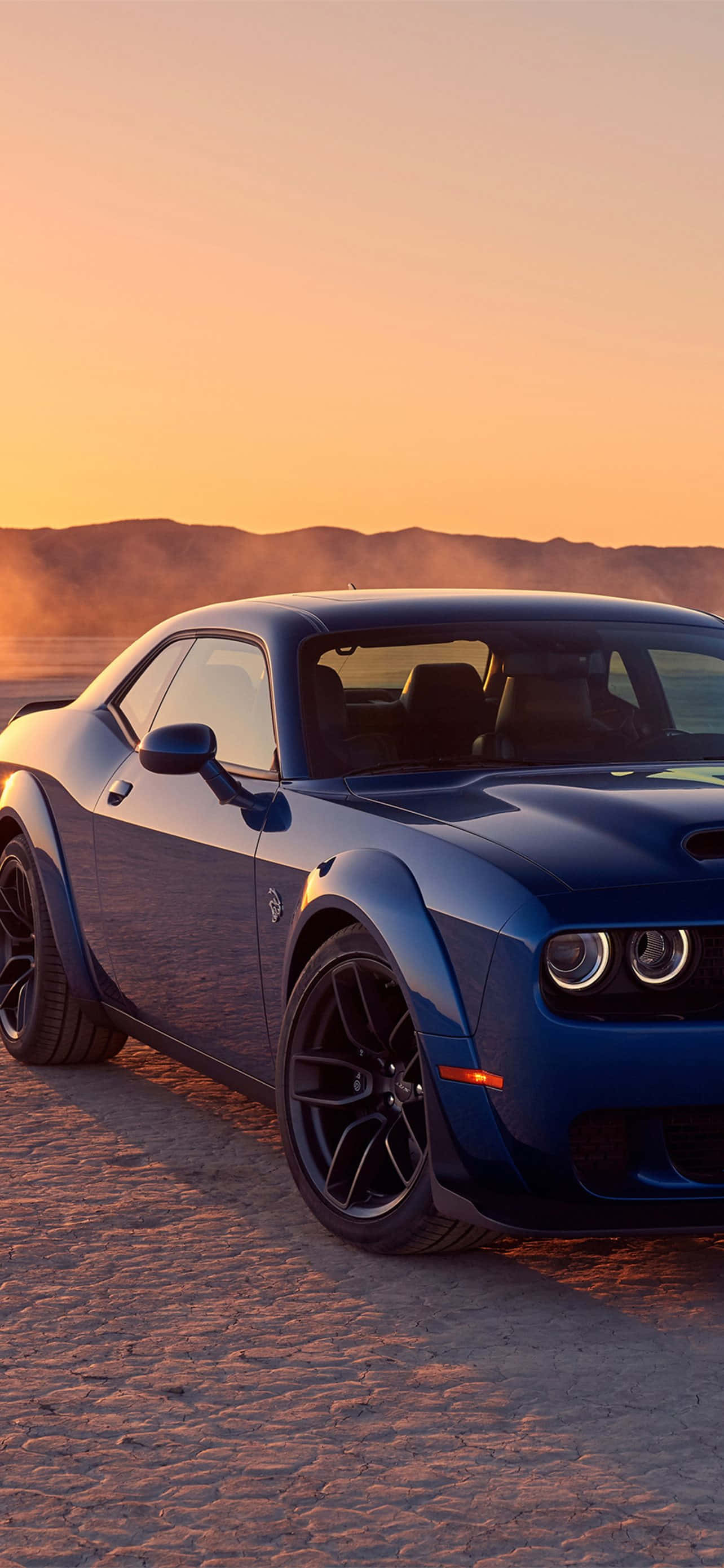 Dodge Hellcat solnedgangshimmel Wallpapers