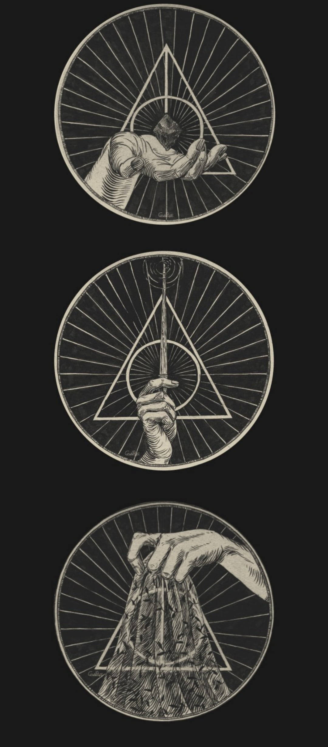 Deathly Hallows Harry Potter Telefon Wallpapers