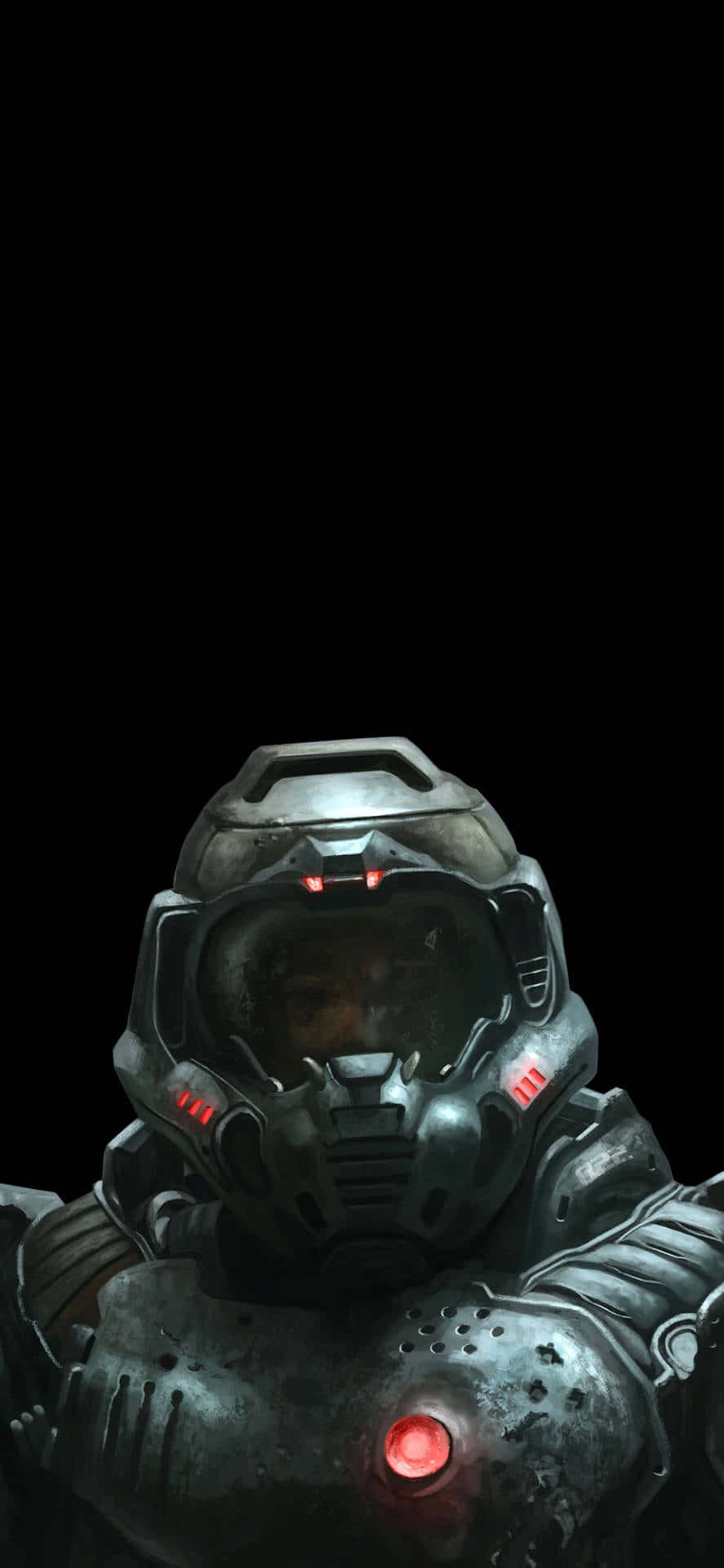 Doom Eternal Pixel 3xl Doom Guy Baggrund Wallpapers