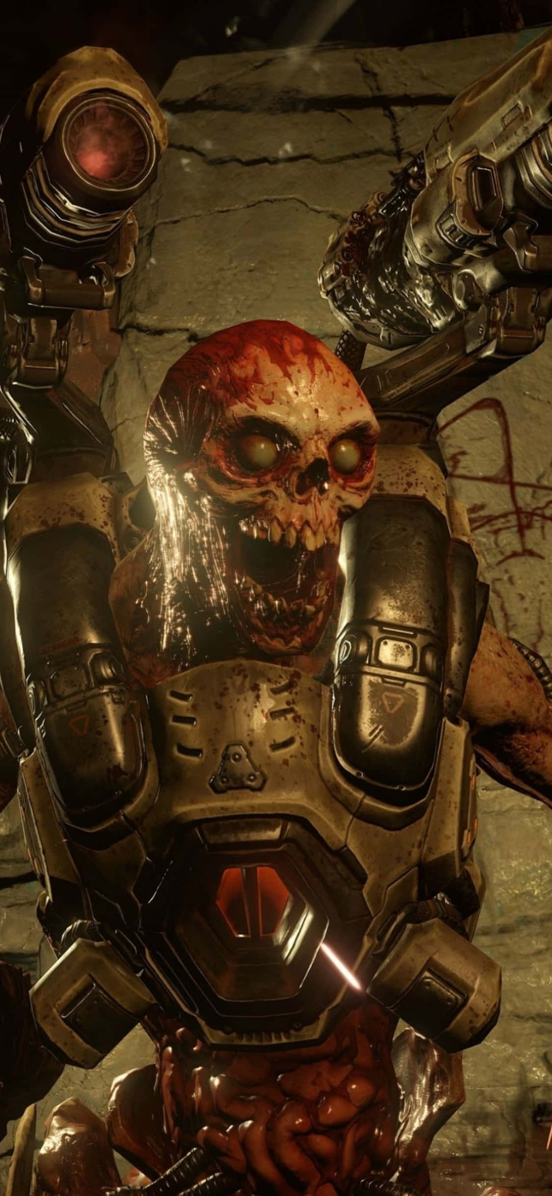 Doom Krani Demon iPhone Xs Baggrund Wallpapers
