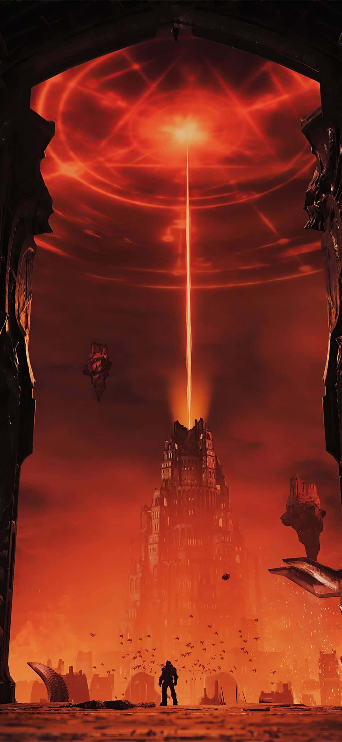 Doom Slayer i aktion i Doom Eternal Wallpapers