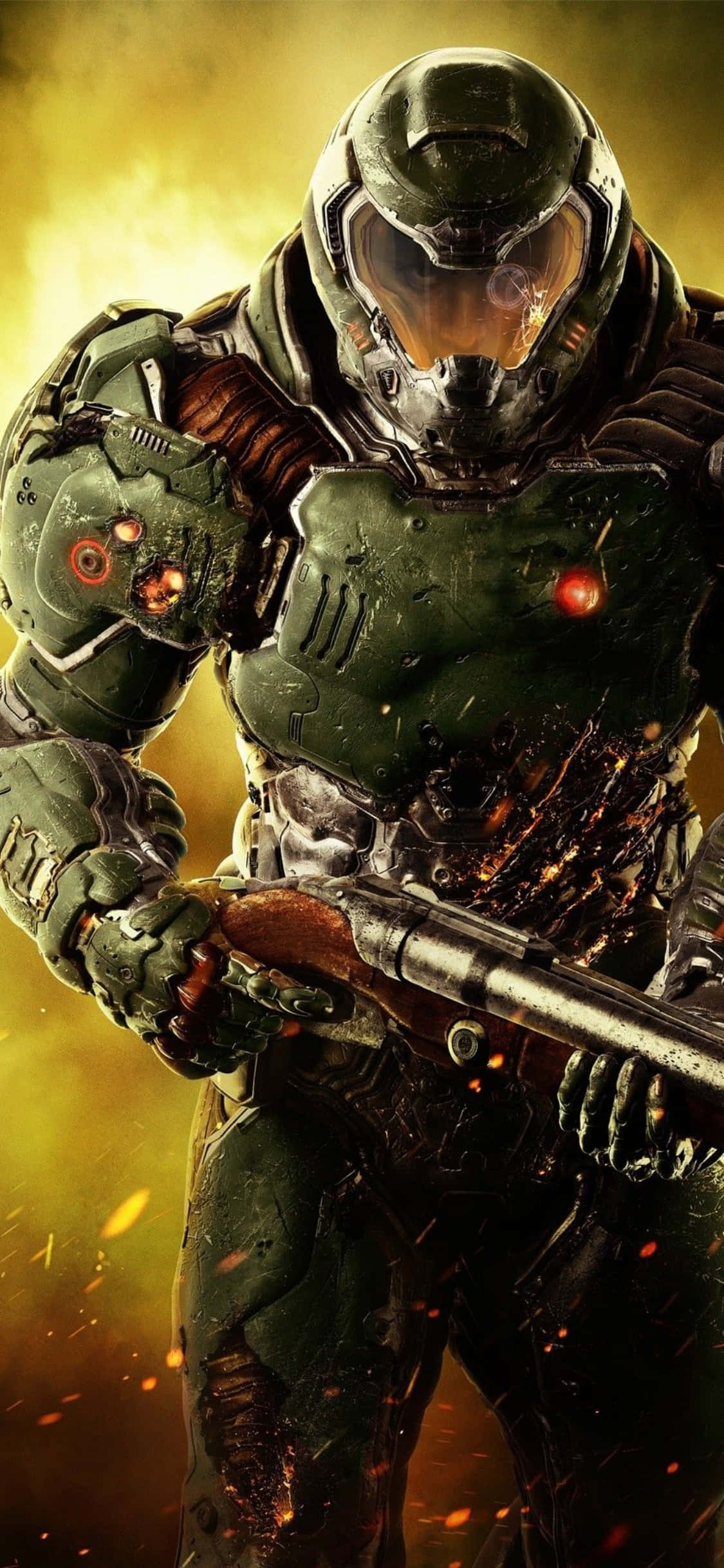 Holder Våben Doom iPhone Xs Baggrund Wallpapers