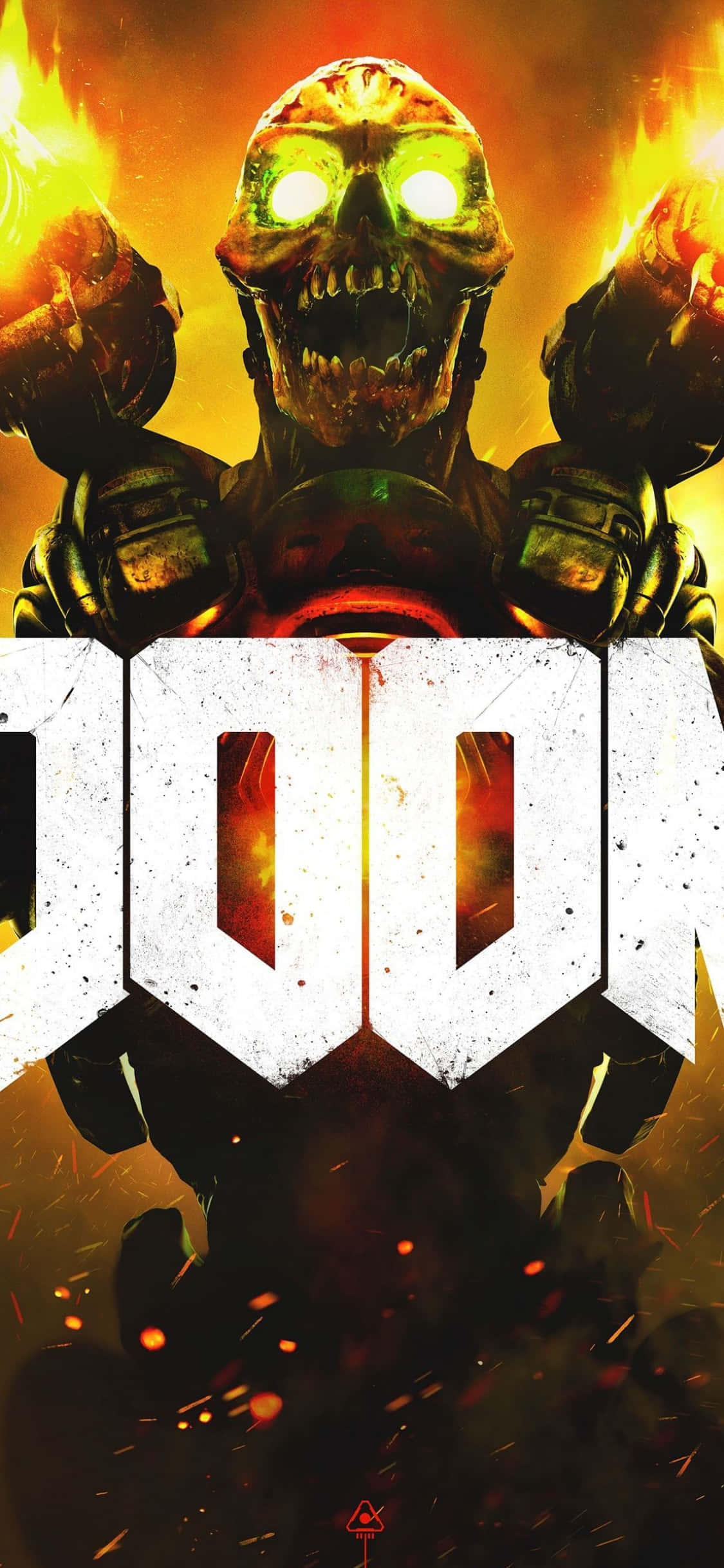 Doom Video Game iPhone Xs Baggrund Wallpapers