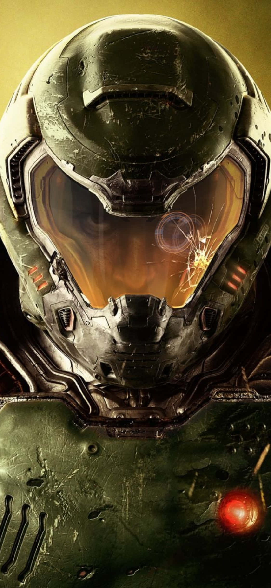 Doomguy Hjelm iPhone Xs Doom Baggrund Wallpapers