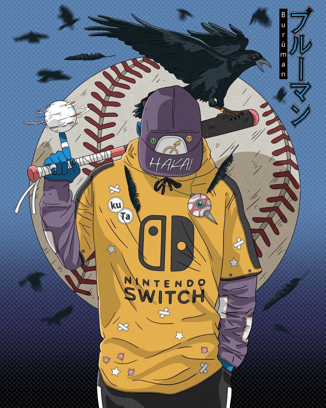 Dope Boy med et bat Wallpapers
