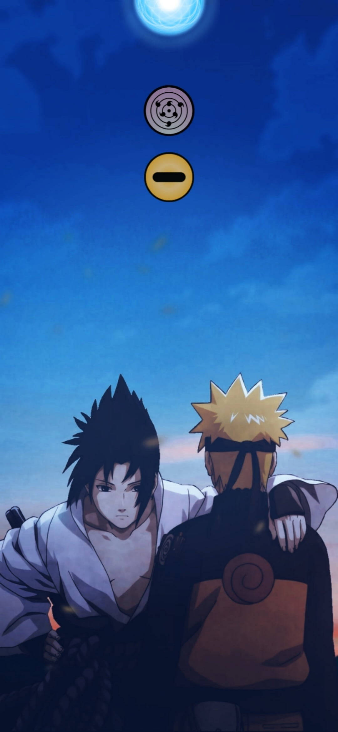 Dot Notch Naruto og Sasuke Wallpapers