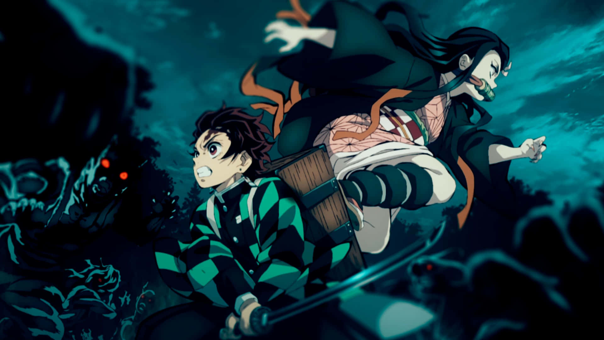Demon Slayer 4k baggrund