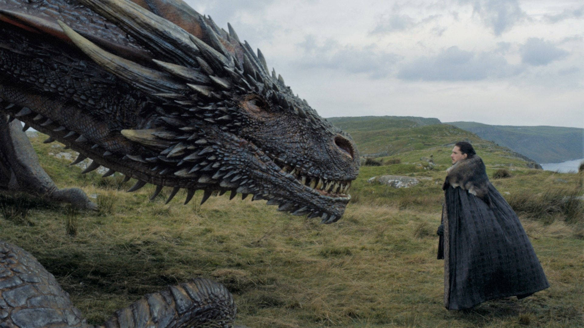 Drage og Jon Snow Game of Thrones Wallpapers