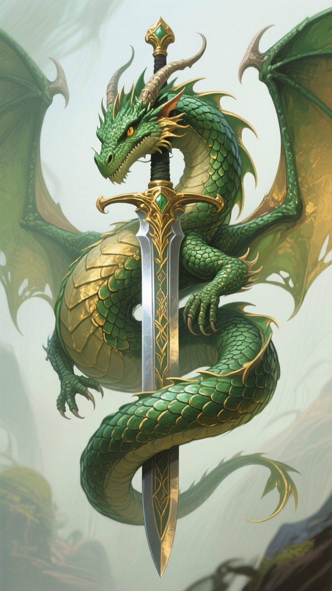 Dragonsværd Sej Tegning Wallpapers