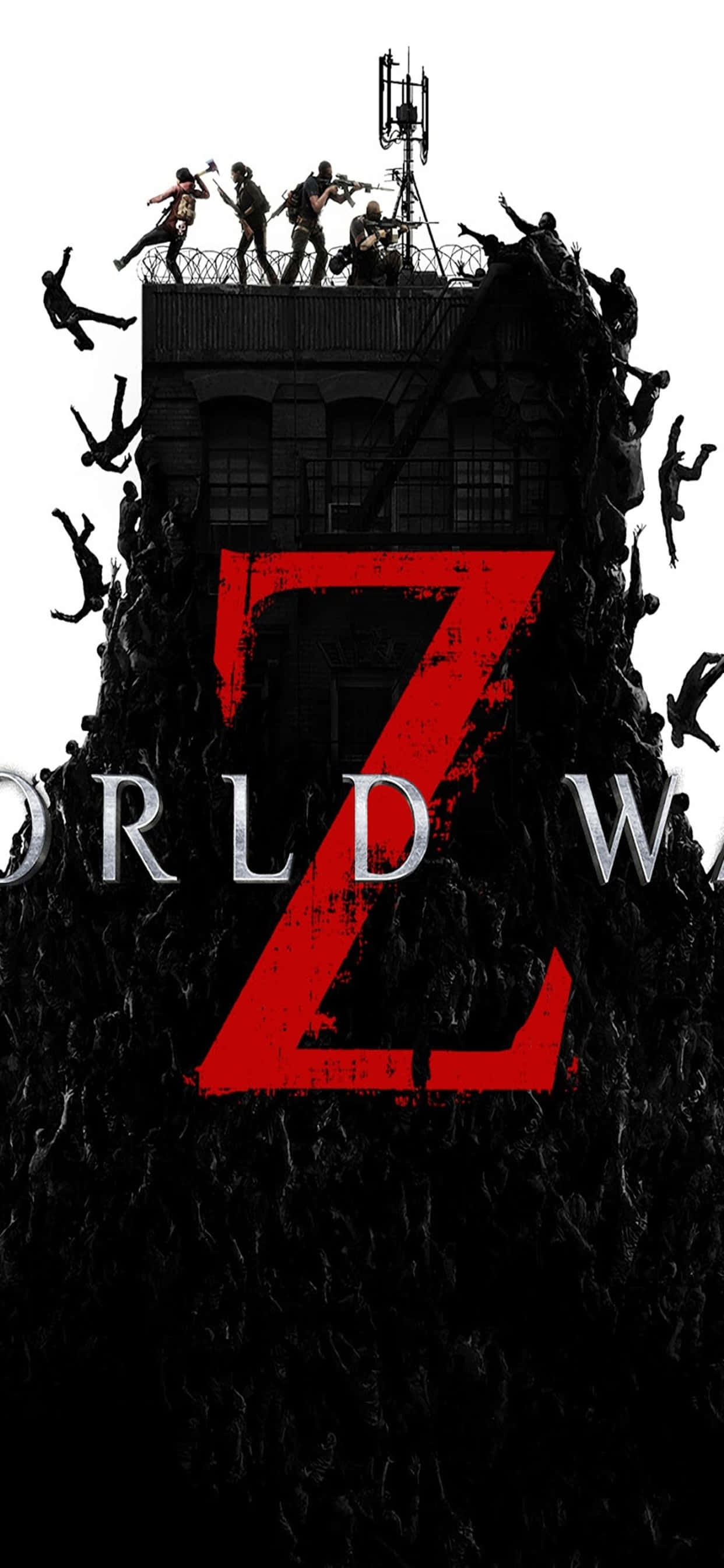 Dramatisk World War Z Scene på en iPhone Xs Max Wallpapers